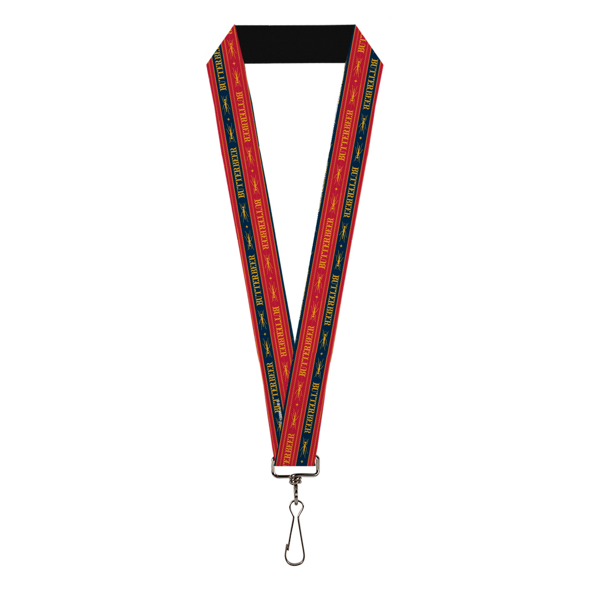 Lanyard - 1.0" - Harry Potter BUTTERBEER Stripe Red/Blue/Golden Yellow Lanyards Harry Potter