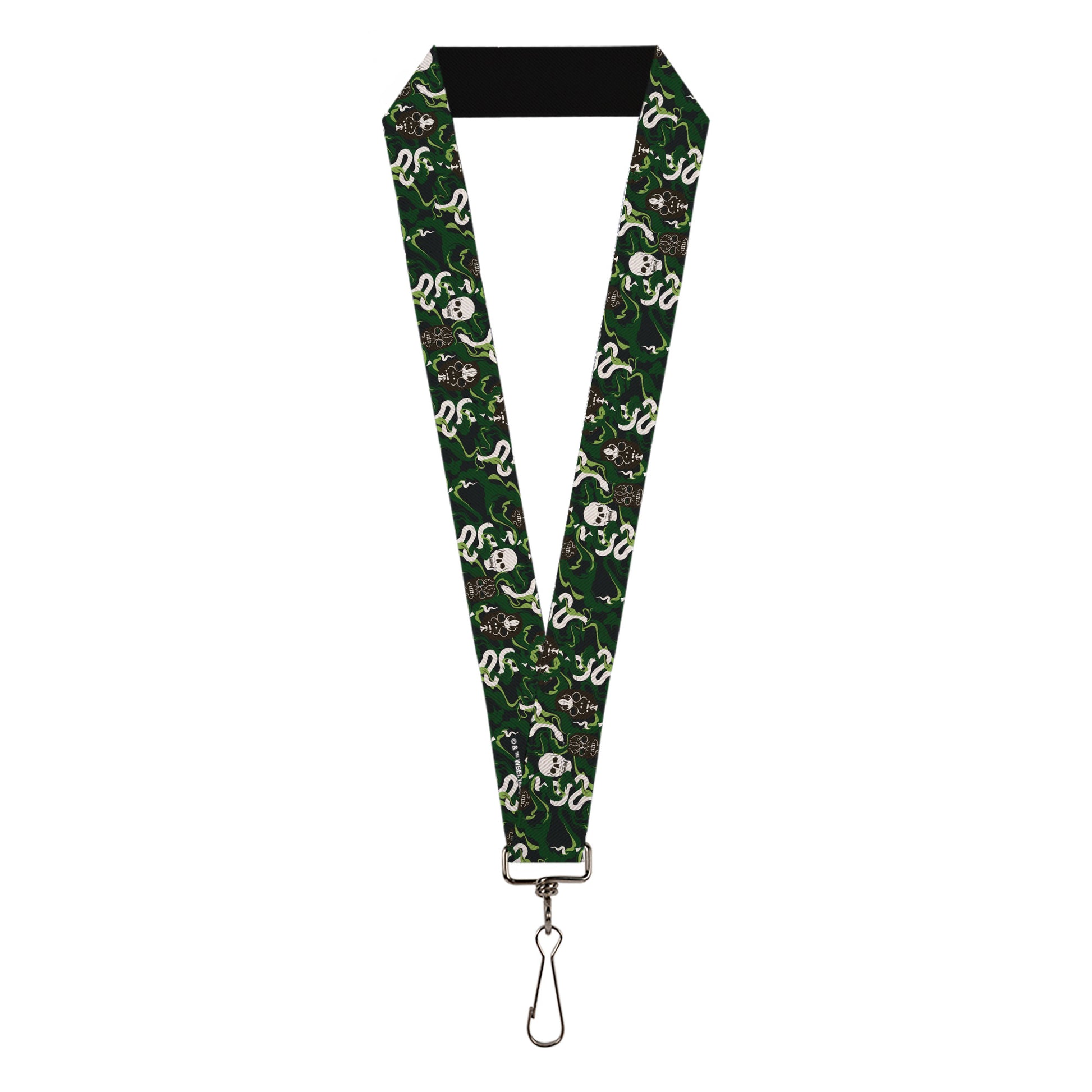 Lanyard - 1.0" - HARRY POTTER Slytherin Camo and Title Logo Greens Lanyards Harry Potter