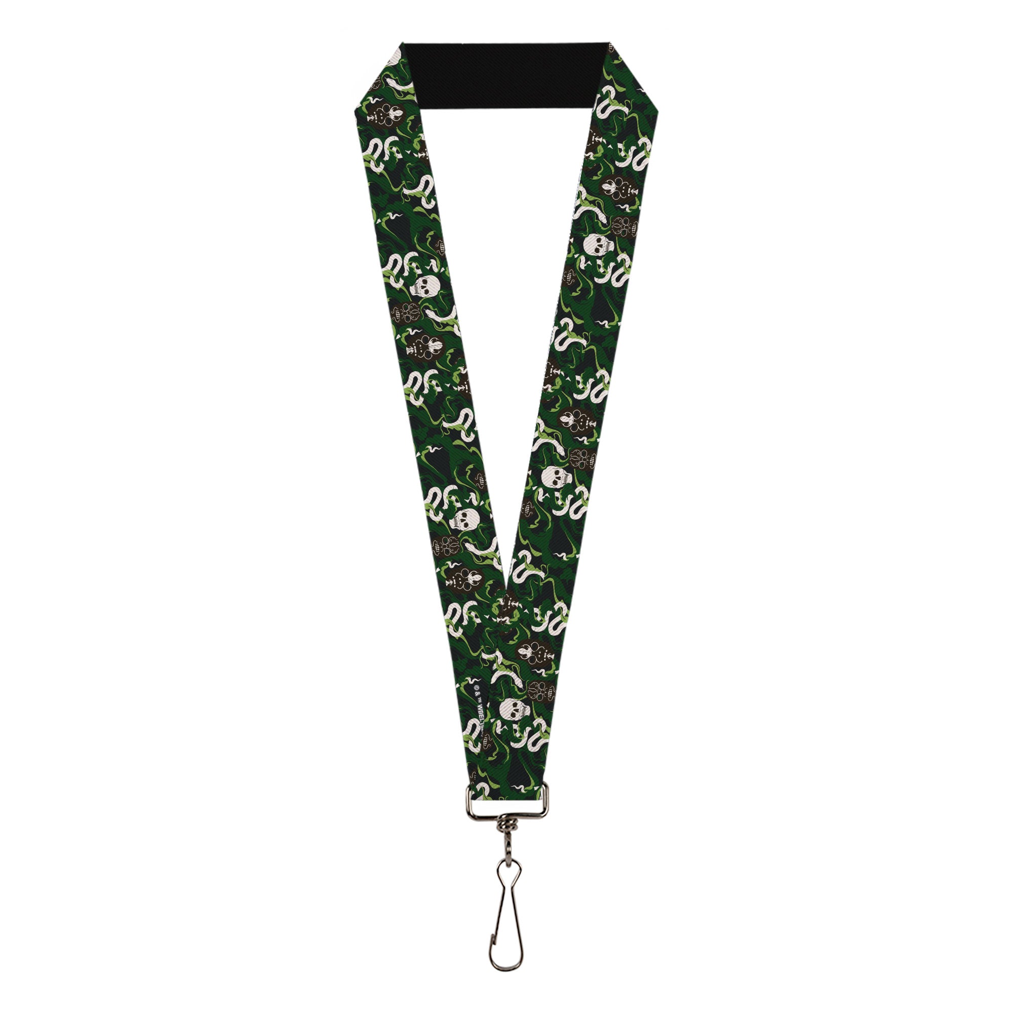 Lanyard - 1.0" - HARRY POTTER Slytherin Camo and Title Logo Greens Lanyards Harry Potter