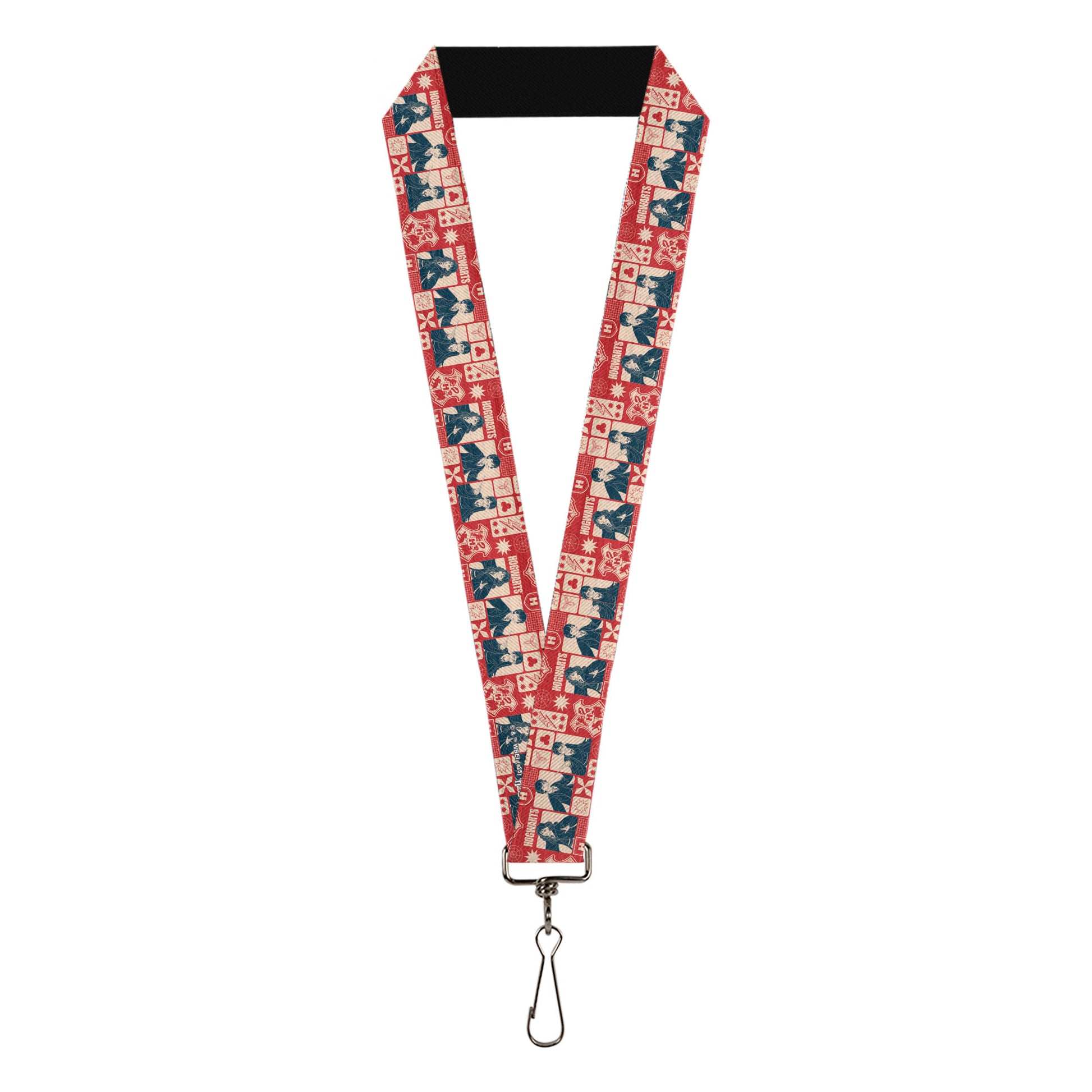 Lanyard - 1.0" - Harry Potter HOGWARTS The Golden Trio Magic Collage Reds Lanyards Harry Potter