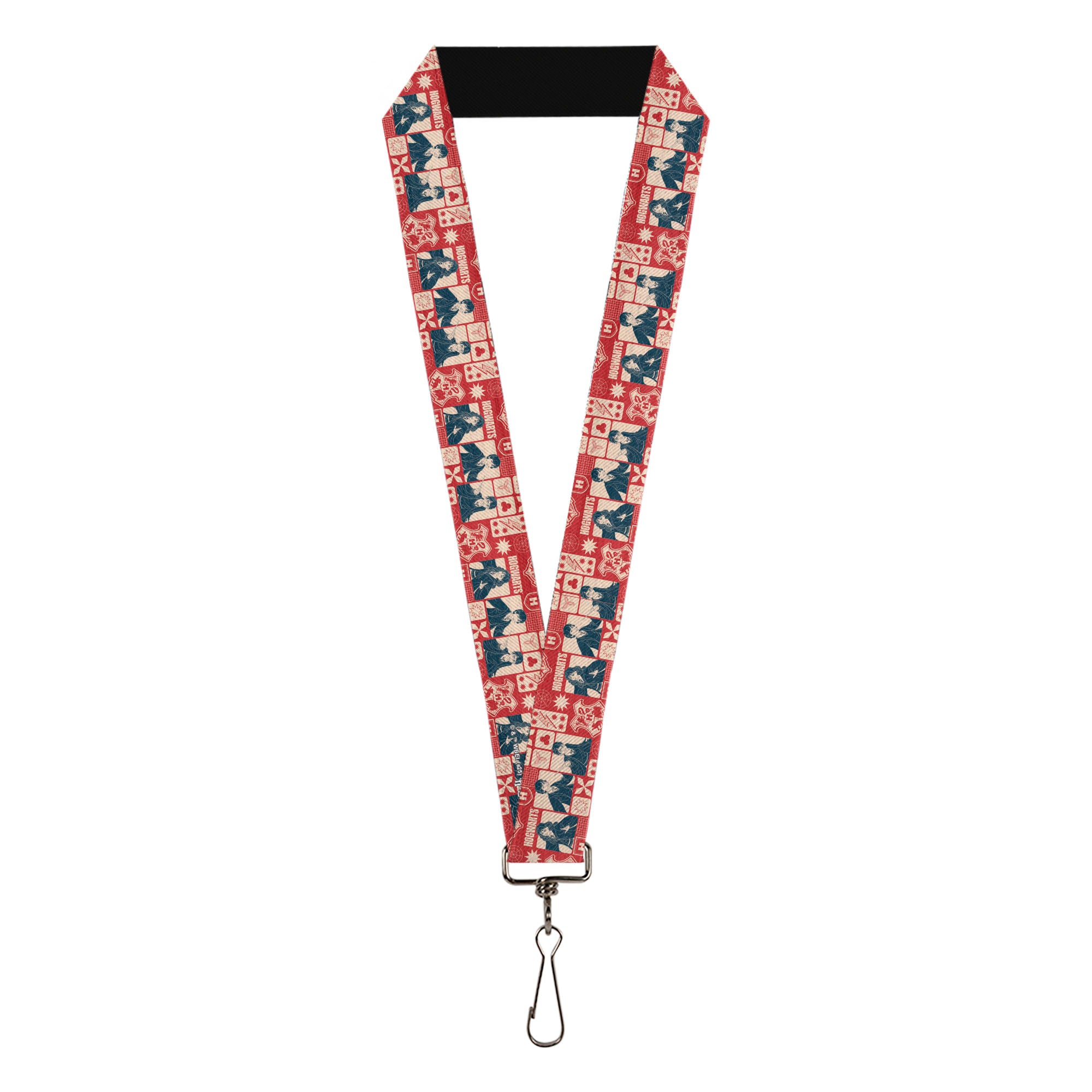 Lanyard - 1.0" - Harry Potter HOGWARTS The Golden Trio Magic Collage Reds Lanyards Harry Potter