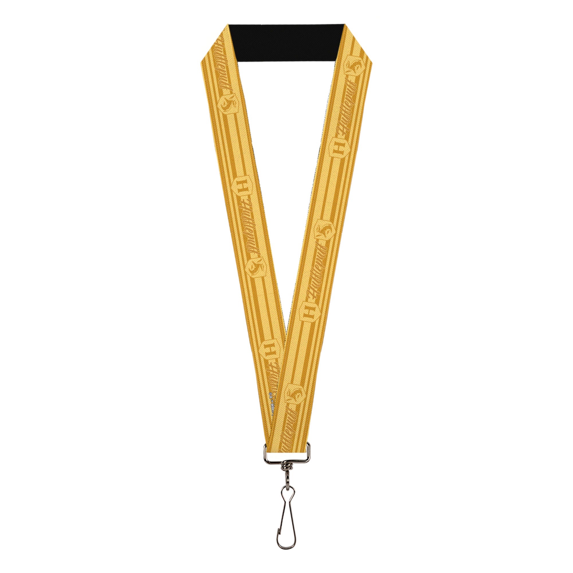 Lanyard - 1.0" - Harry Potter Hufflepuff House Champion Icons Stripe Yellows Lanyards Harry Potter