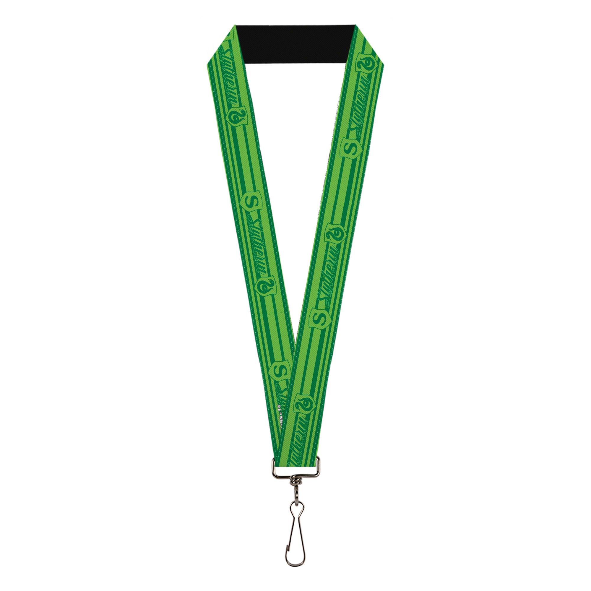 Lanyard - 1.0" - Harry Potter Slytherin House Champion Icons Stripe Greens Lanyards Harry Potter