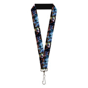 Lanyard - 1.0" - Arkham City Harley Quinn Pose & Joker Face Lanyards DC Comics
