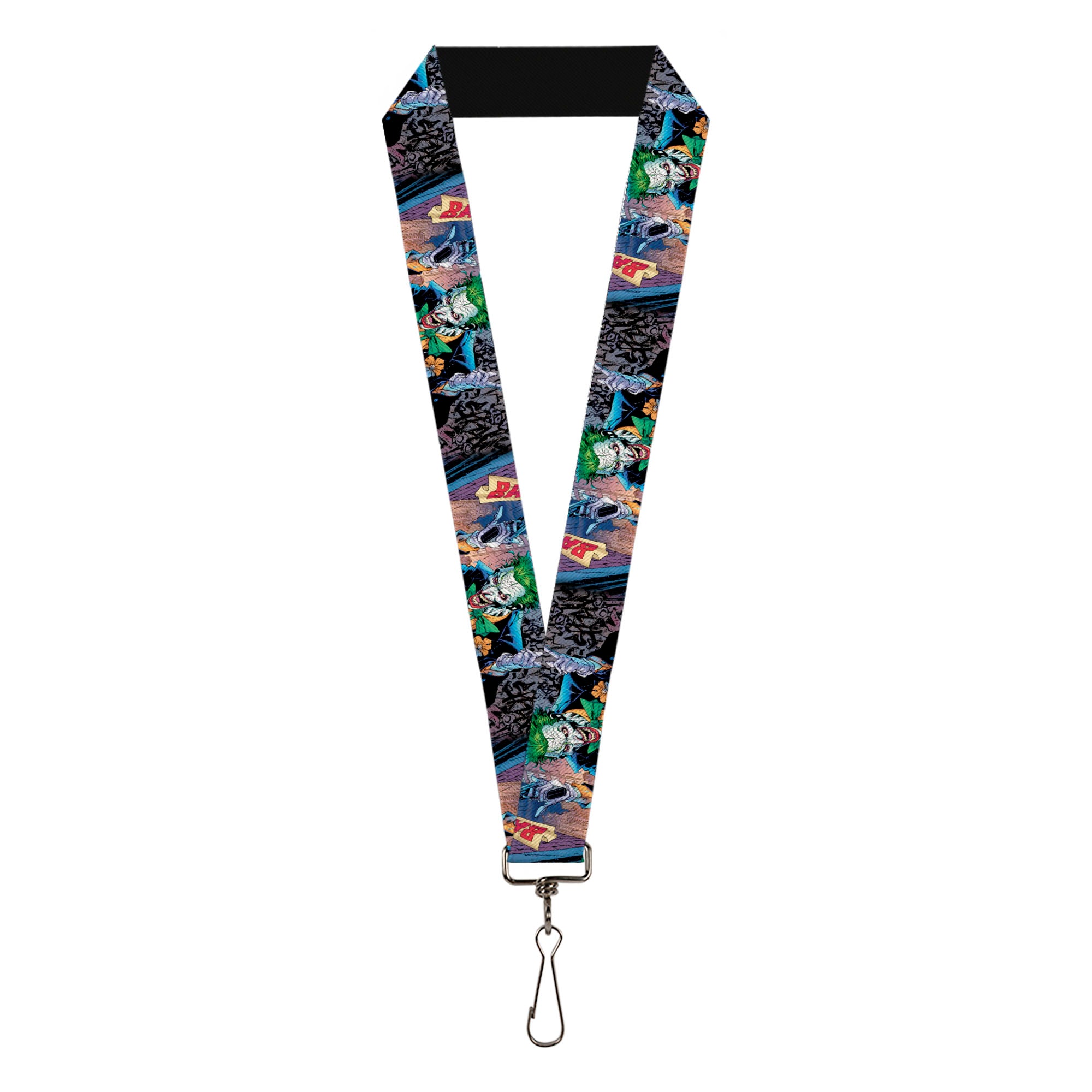Lanyard - 1.0" - Joker BANG Gun Alley Pose CLOSE-UP Lanyards DC Comics