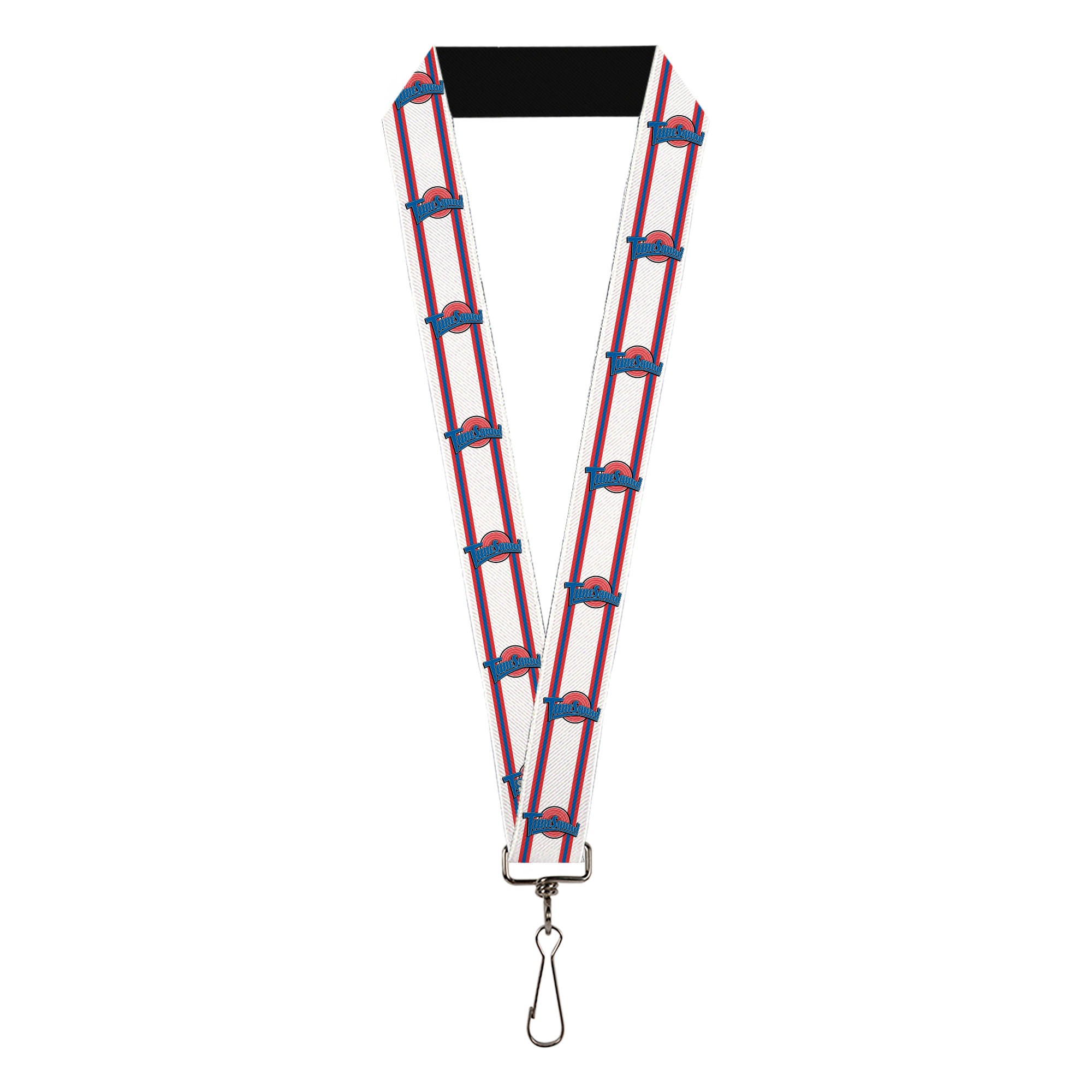 Lanyard - 1.0" - Space Jam TUNE SQUAD Logo Stripe White Red Blue Lanyards Looney Tunes