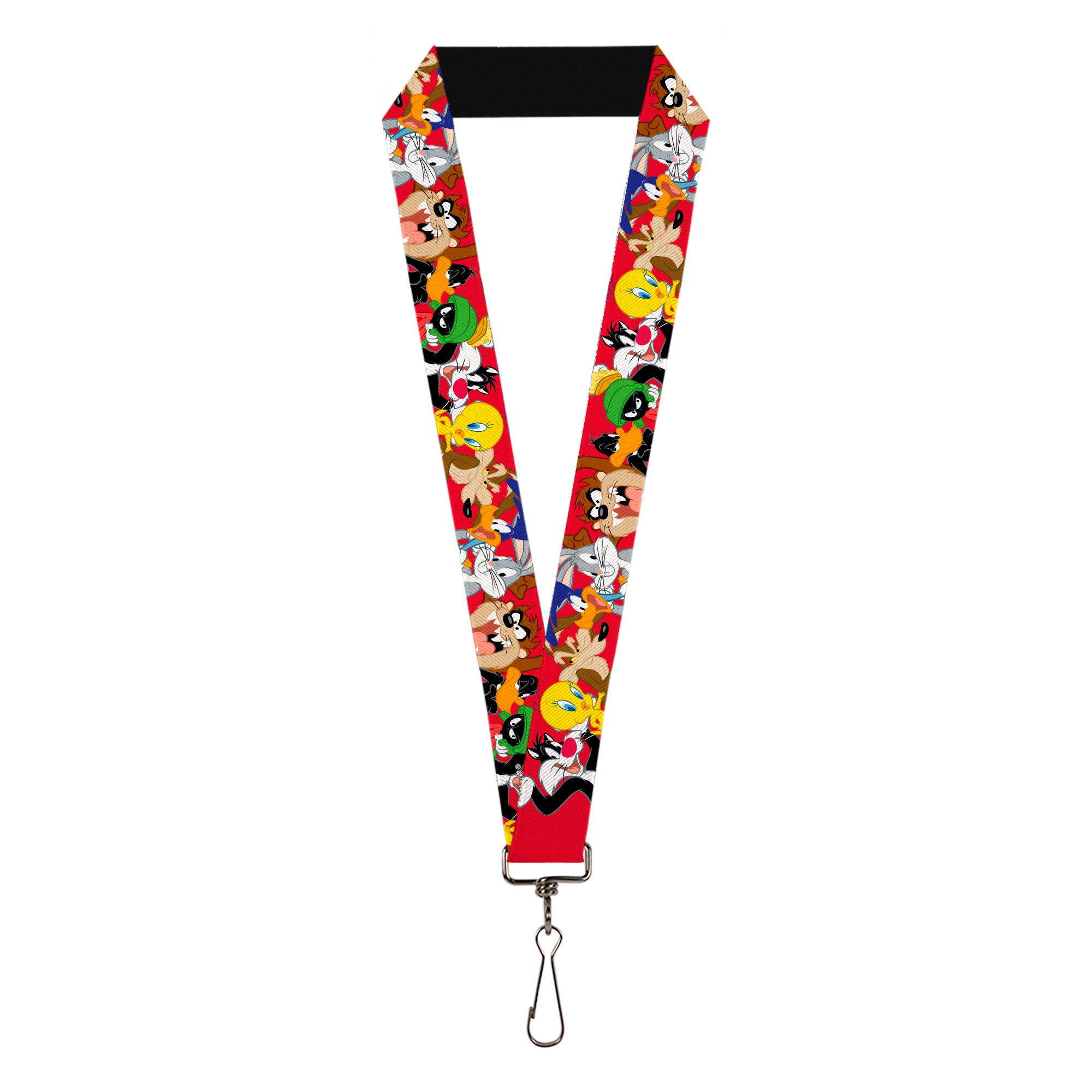 Lanyard - 1.0" - Looney Tunes Eight Character Faces Red Lanyards Looney Tunes