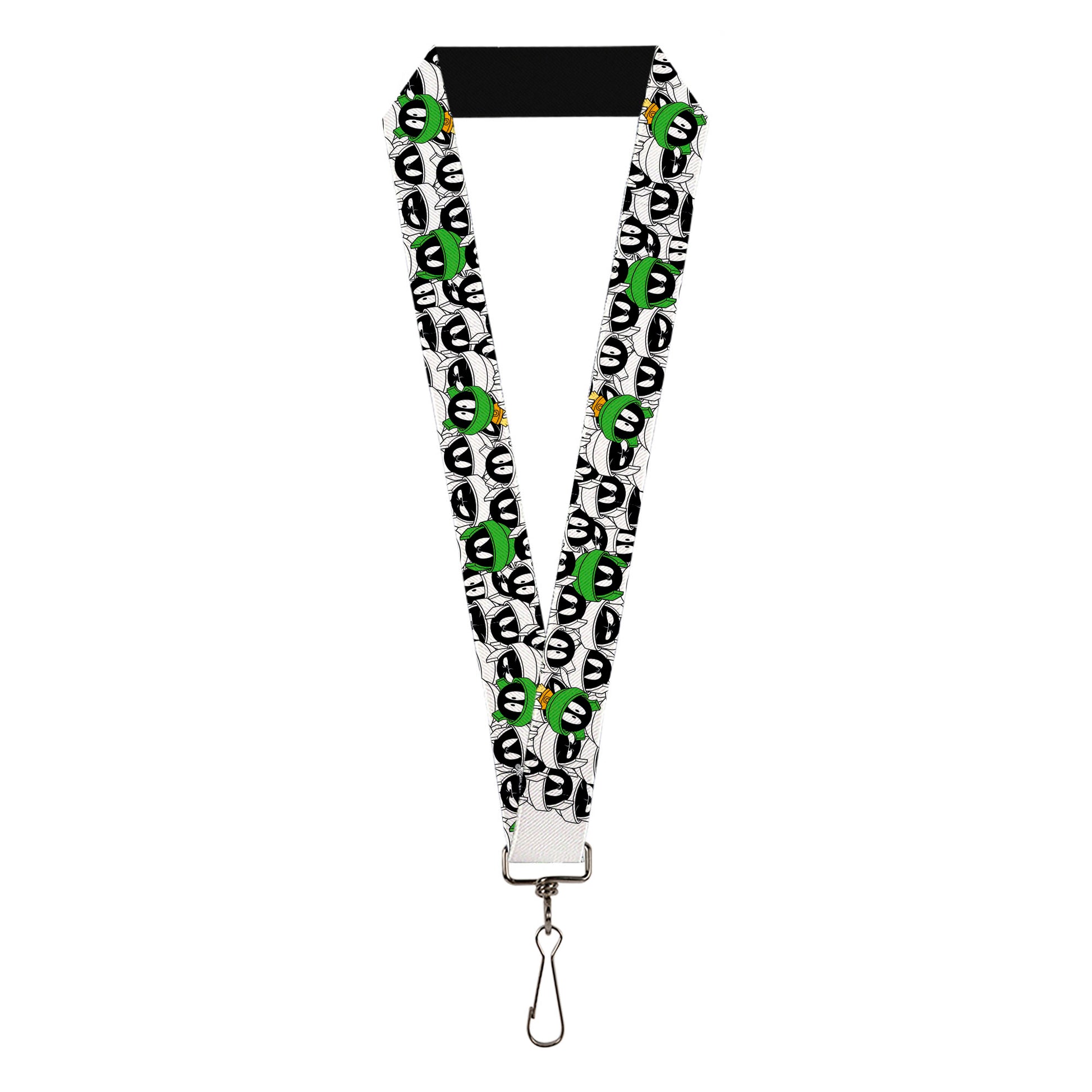 Lanyard - 1.0" - Marvin the Martian Faces Stacked White/Black/Full Color Lanyards Looney Tunes