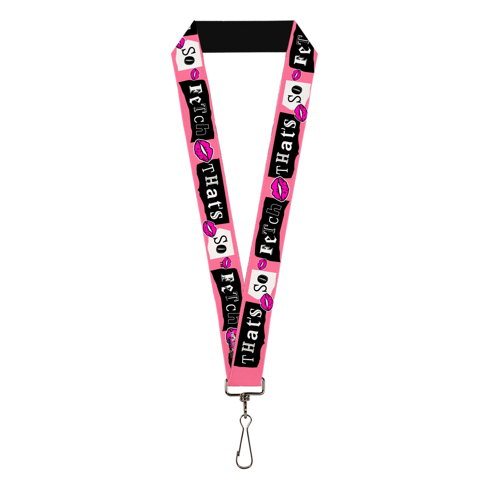 Lanyard - 1.0" - Mean Girls THAT'S SO FETCH Collage Pink/Black/White Lanyards Mean Girls