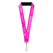 Lanyard - 1.0" - Mean Girls YOU GO GLEN COCO Pink/White Lanyards Mean Girls