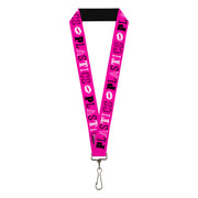 Lanyard - 1.0" - Mean Girls PLASTICS Collage Pink/Black/White Lanyards Mean Girls
