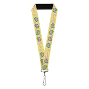 Lanyard - 1.0" - MEAN GIRLS Title Logo SO FETCH! Quote Collage Yellow/Pink/Blue Lanyards Mean Girls