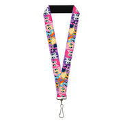 Lanyard - 1.0" - My Little Pony Friendship is Magic Original Mane Six Face Blocks Lanyards My Little Pony