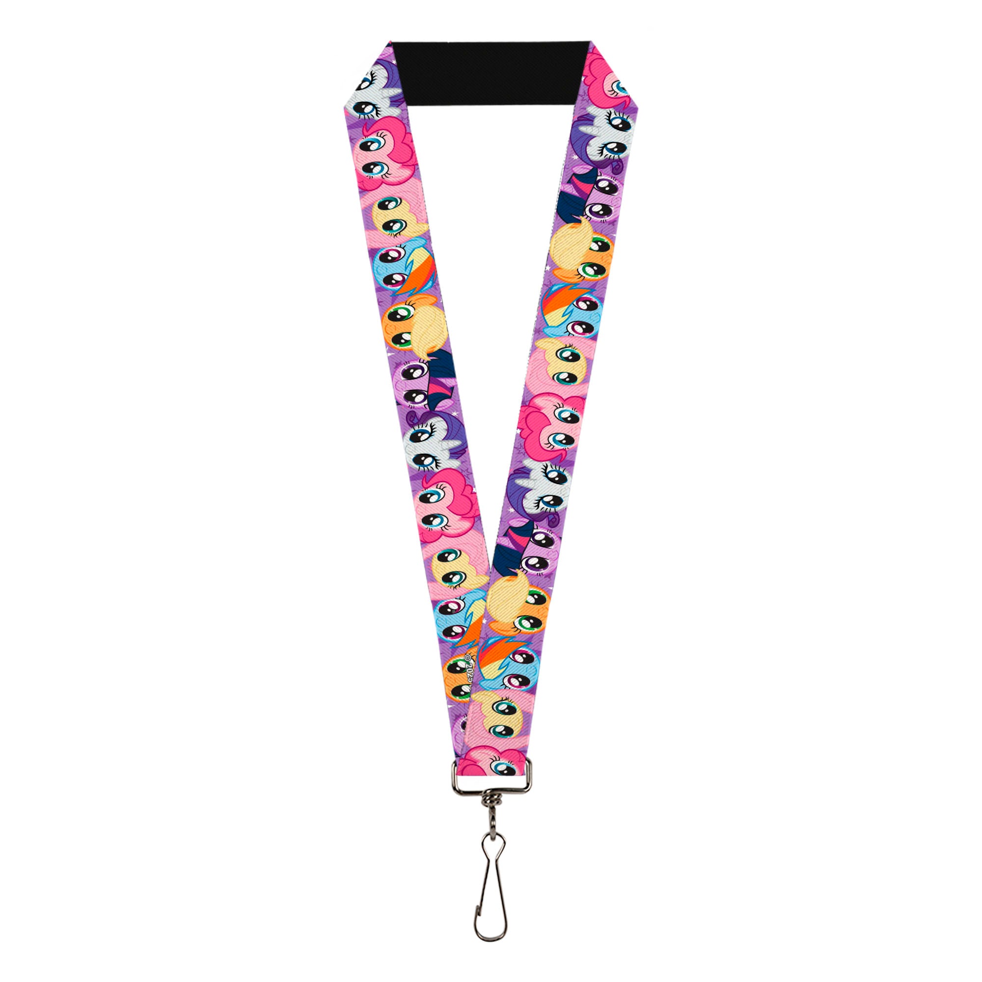 Lanyard - 1.0" - My Little Pony Friendship is Magic Original Mane Six Face Blocks Lanyards My Little Pony