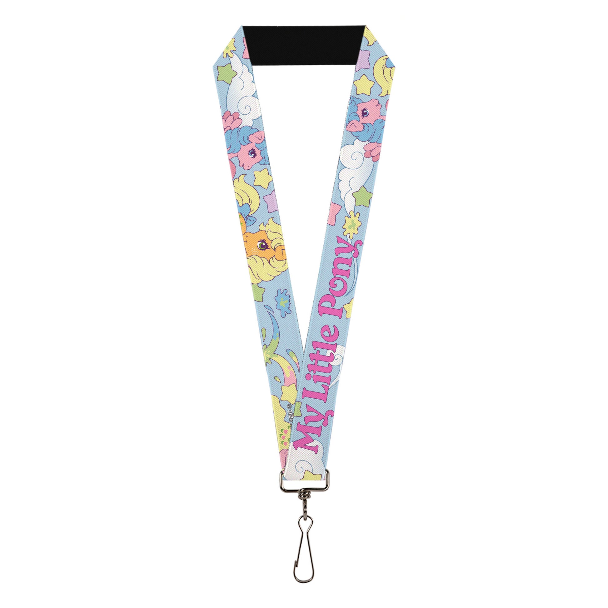 Lanyard - 1.0" - MY LITTLE PONY Firefly Applejack and Posey Group Pose with Title Logo Light Blue Lanyards My Little Pony