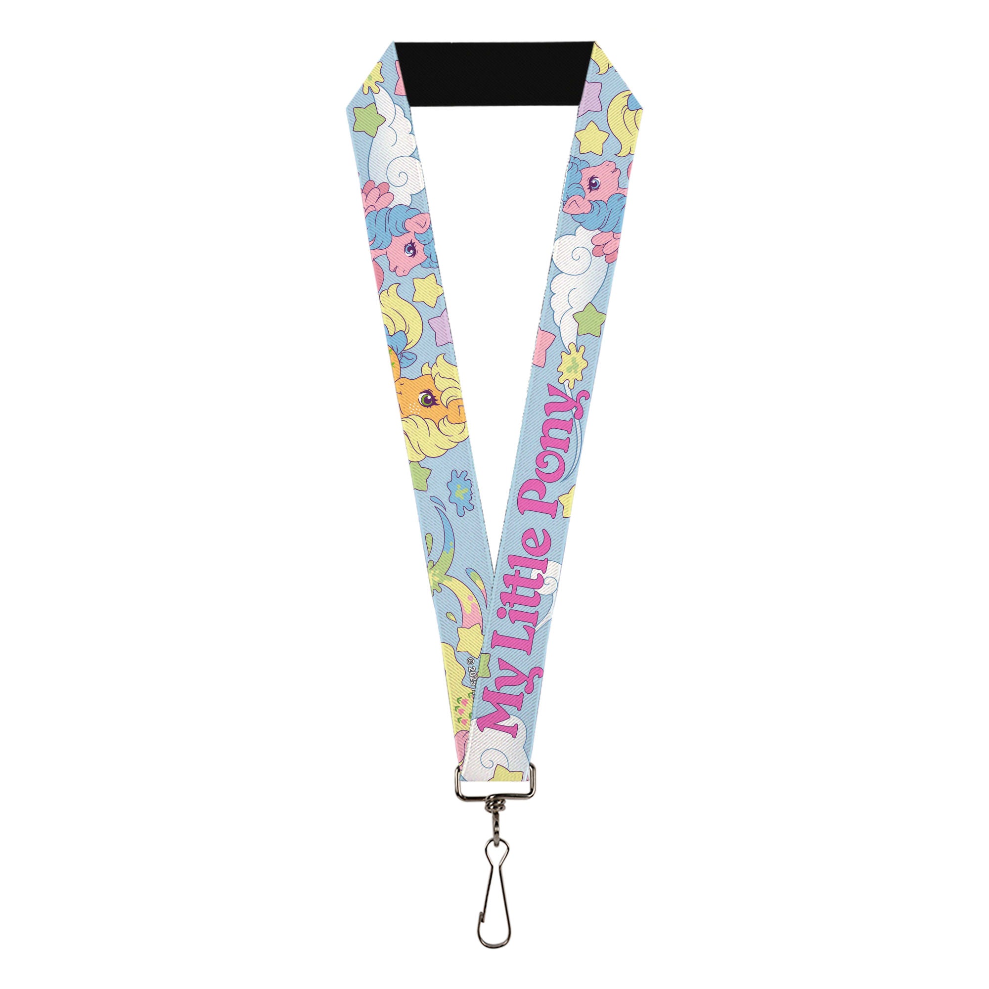 Lanyard - 1.0" - MY LITTLE PONY Firefly Applejack and Posey Group Pose with Title Logo Light Blue Lanyards My Little Pony
