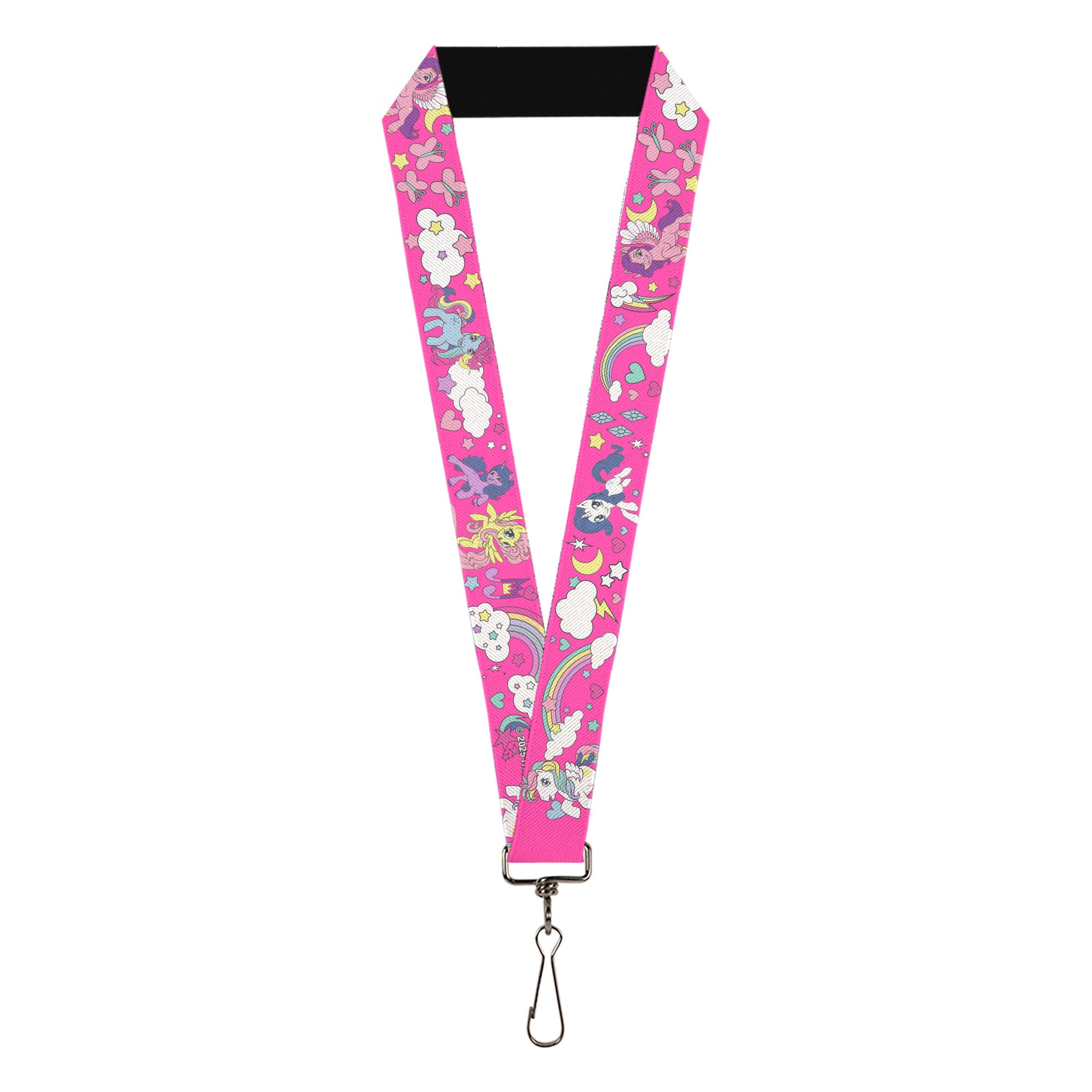 Lanyard - 1.0" - My Little Pony Four Ponies and Cutie Marks Collage Pink/Multi Color Lanyards My Little Pony