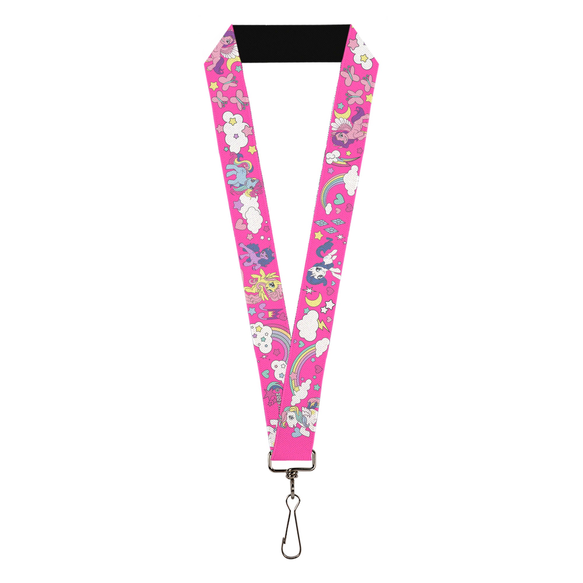 Lanyard - 1.0" - My Little Pony Four Ponies and Cutie Marks Collage Pink/Multi Color Lanyards My Little Pony