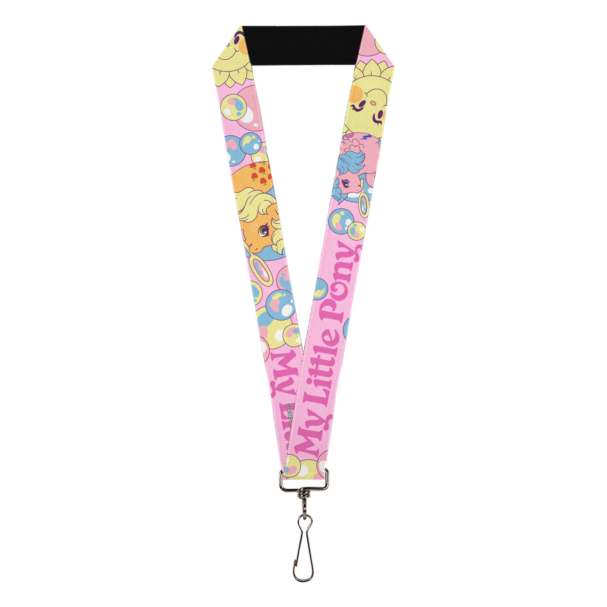 Lanyard - 1.0" - MY LITTLE PONY Two Pony Sunshine Bubbles and Title Logo Pink/Multi Color Lanyards My Little Pony