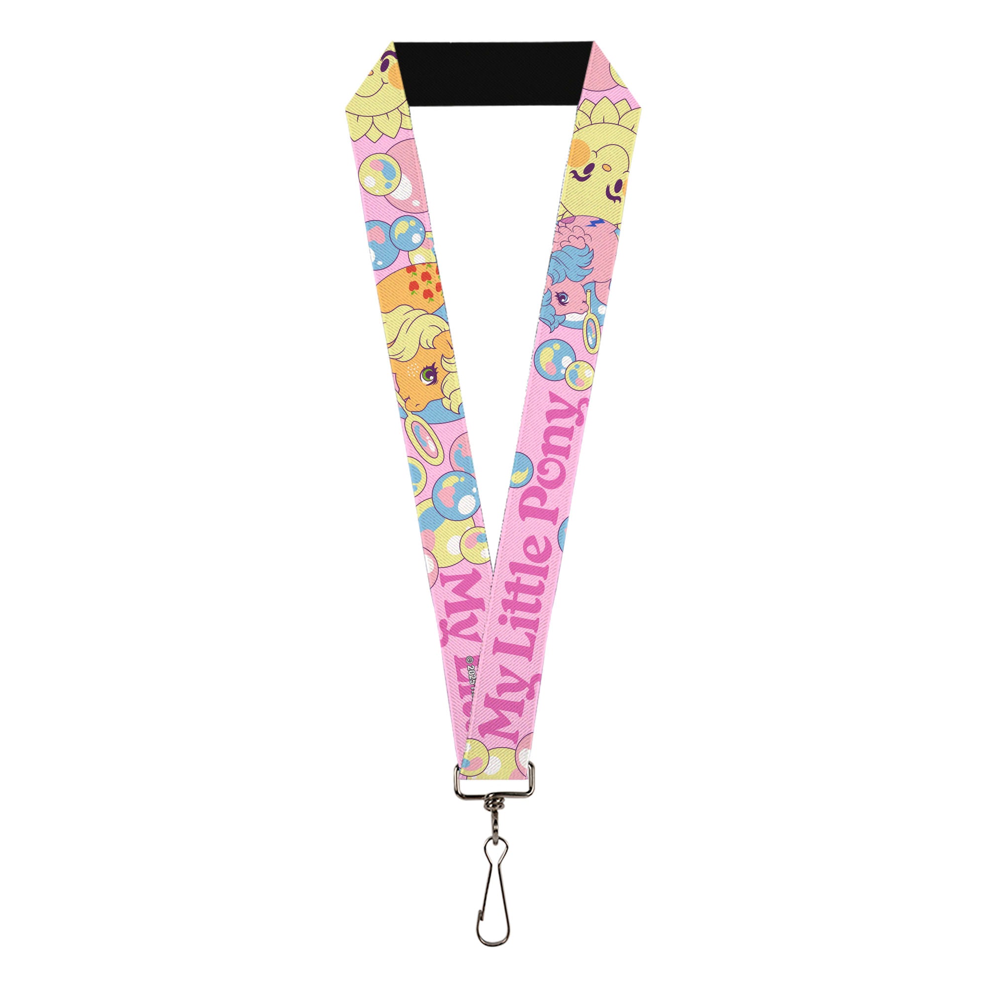 Lanyard - 1.0" - MY LITTLE PONY Two Pony Sunshine Bubbles and Title Logo Pink/Multi Color Lanyards My Little Pony