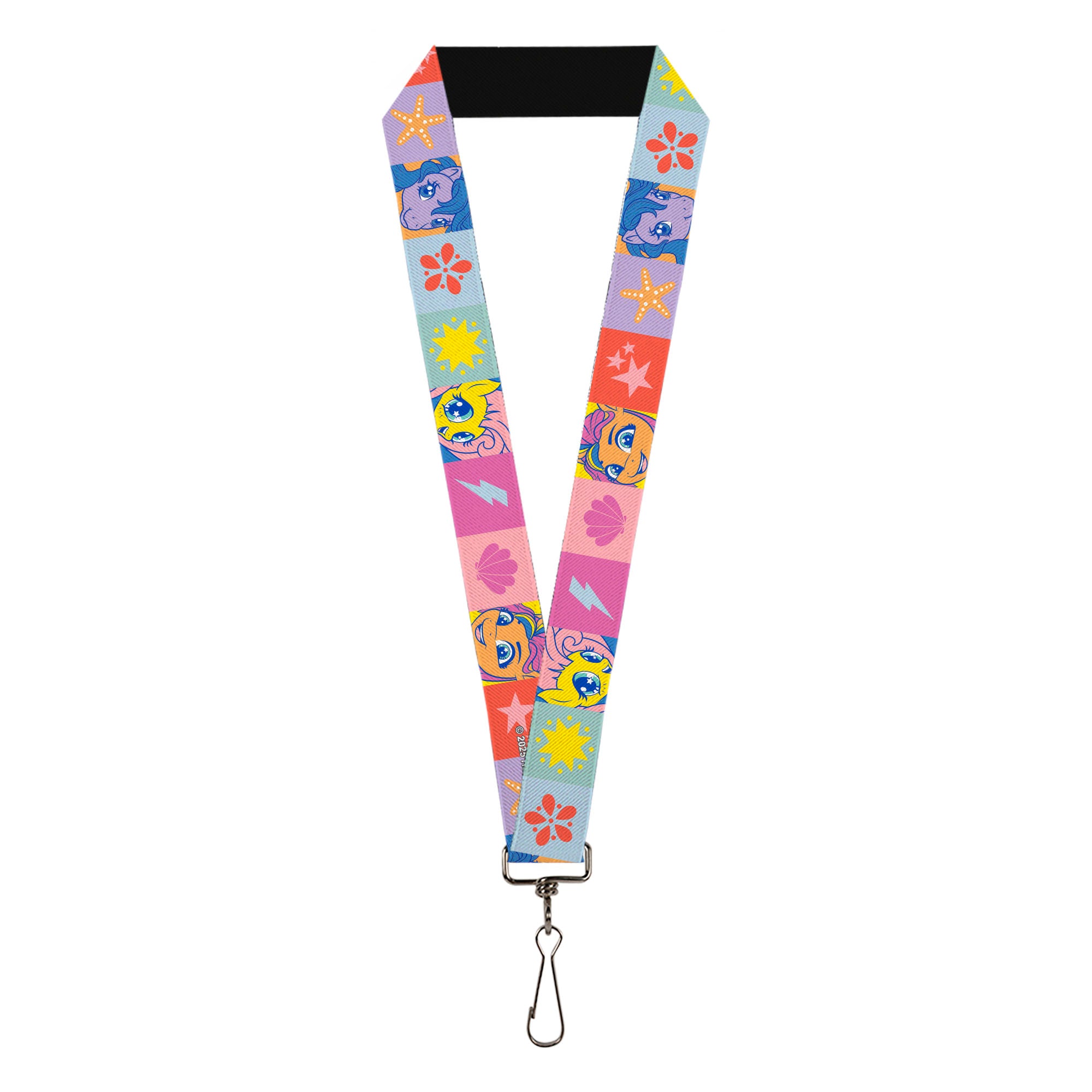 Lanyard - 1.0" - My Little Pony Faces and Cutie Mark Blocks Multi Color Lanyards My Little Pony