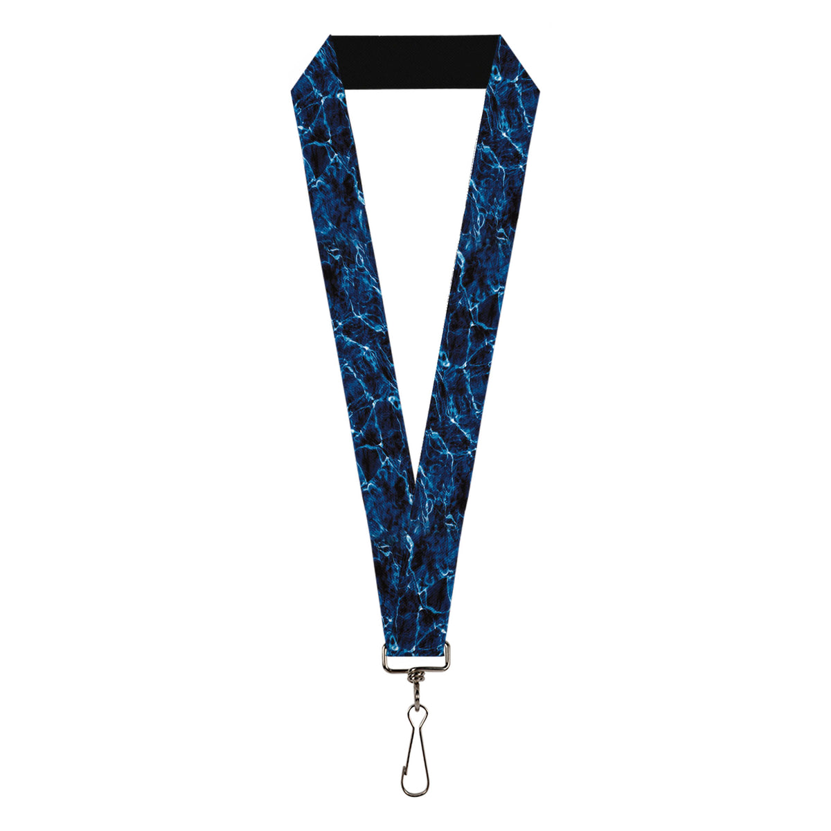 Lanyard - 1.0" - Mossy Oak Elements Marlin Agua Camo Blue Lanyards Mossy Oak