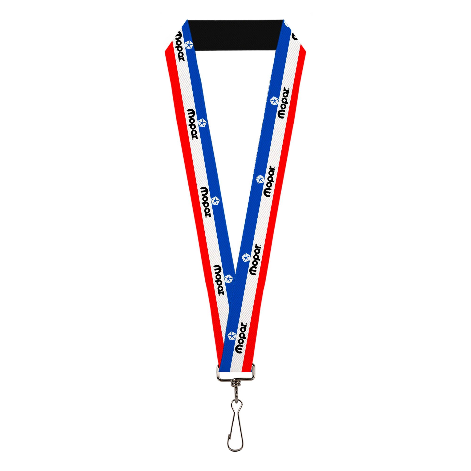 Lanyard - 1.0" - MOPAR Logo Stripe Blue White Red Lanyards Mopar