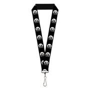 Lanyard - 1.0" - MOPAR Logo Repeat Black White Lanyards Mopar