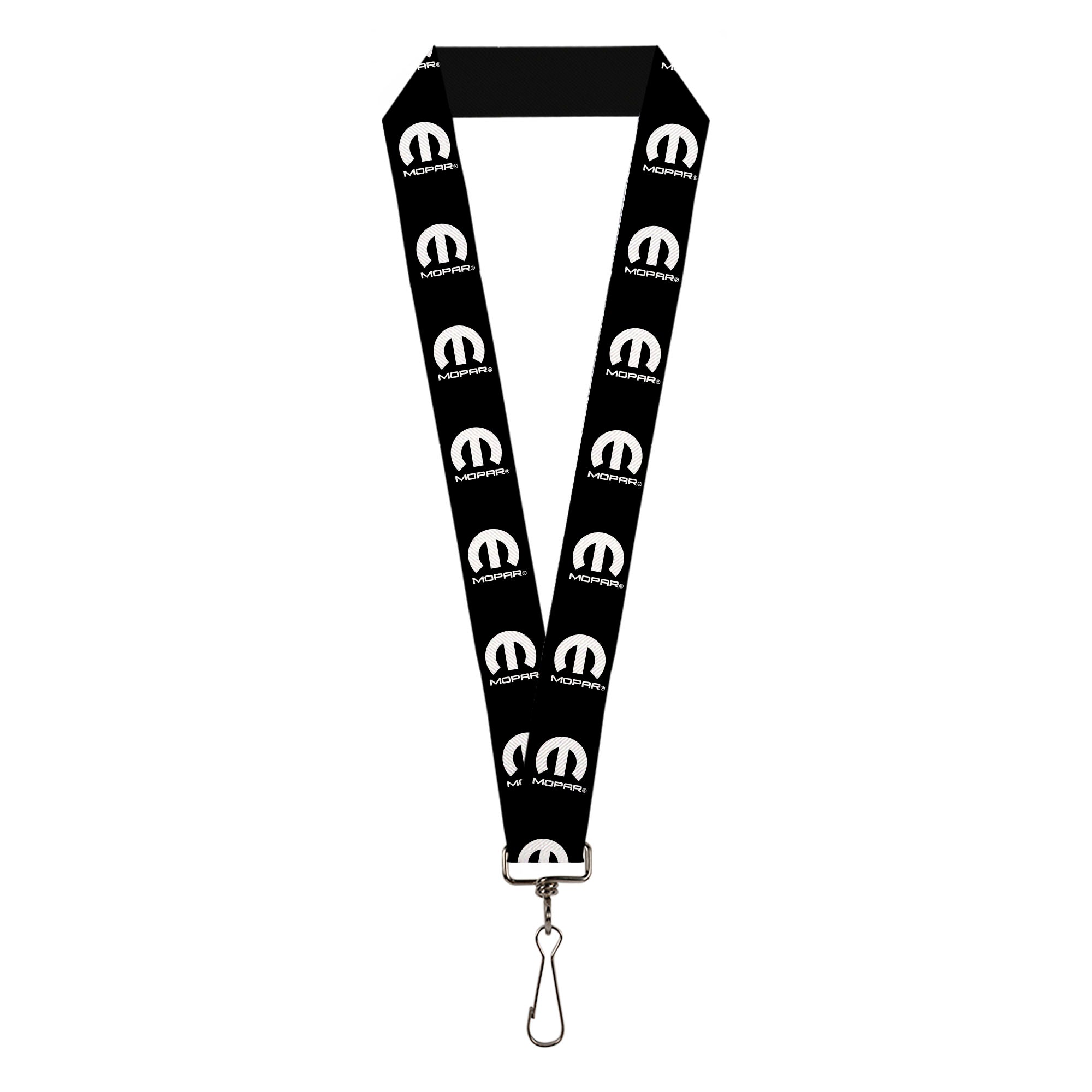 Lanyard - 1.0" - MOPAR Logo Repeat Black White Lanyards Mopar