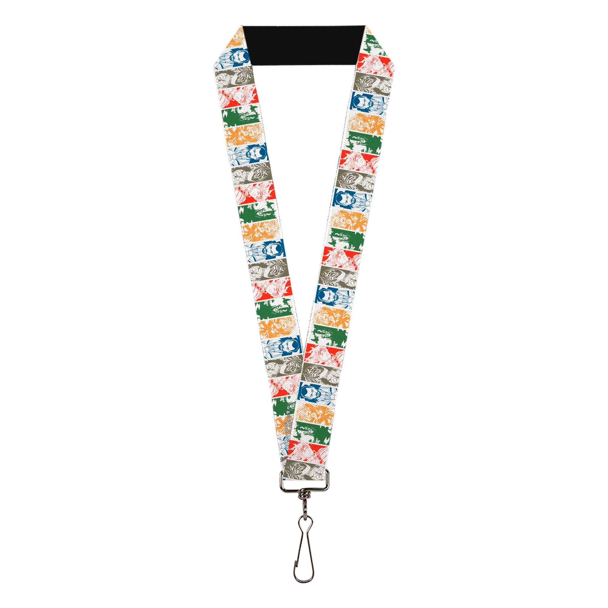Lanyard - 1.0" - Magic the Gathering Five Planeswalkers Pose Blocks White/Multi Color Lanyards Magic the Gathering