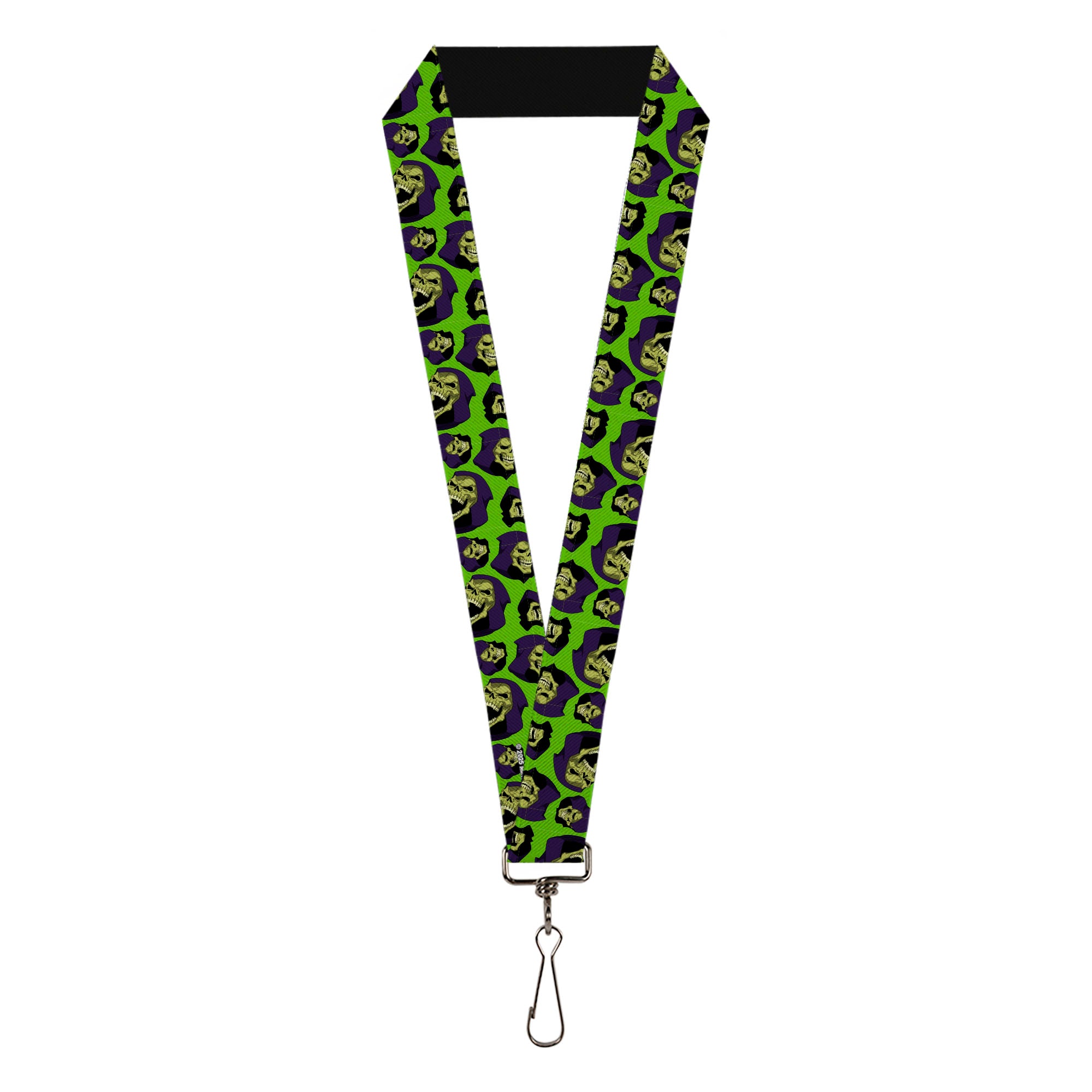Lanyard - 1.0" - Masters of the Universe Skeletor Face Scattered Green Lanyards Masters of the Universe
