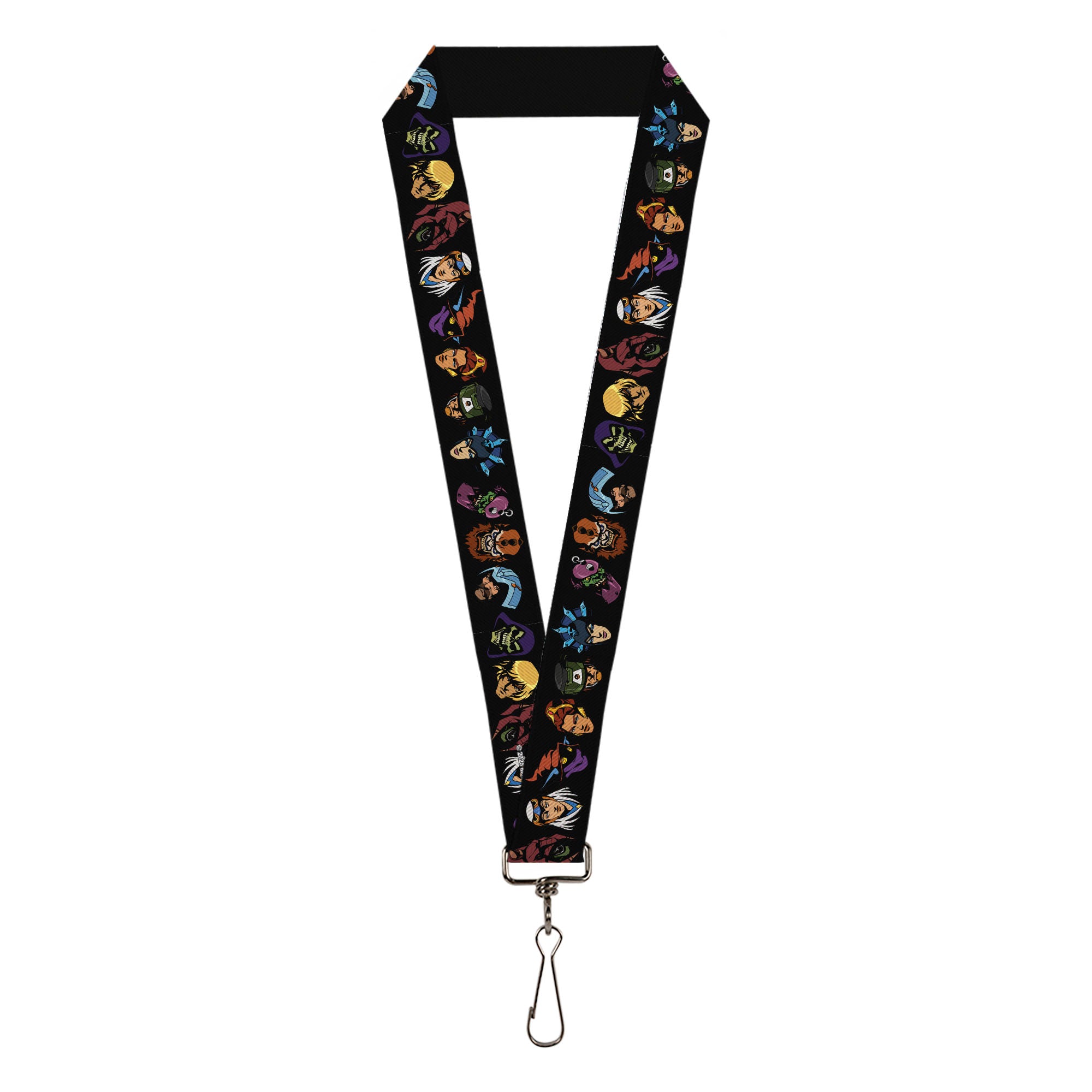 Lanyard - 1.0" - Masters of the Universe Heroes and Villains Faces Black Lanyards Masters of the Universe