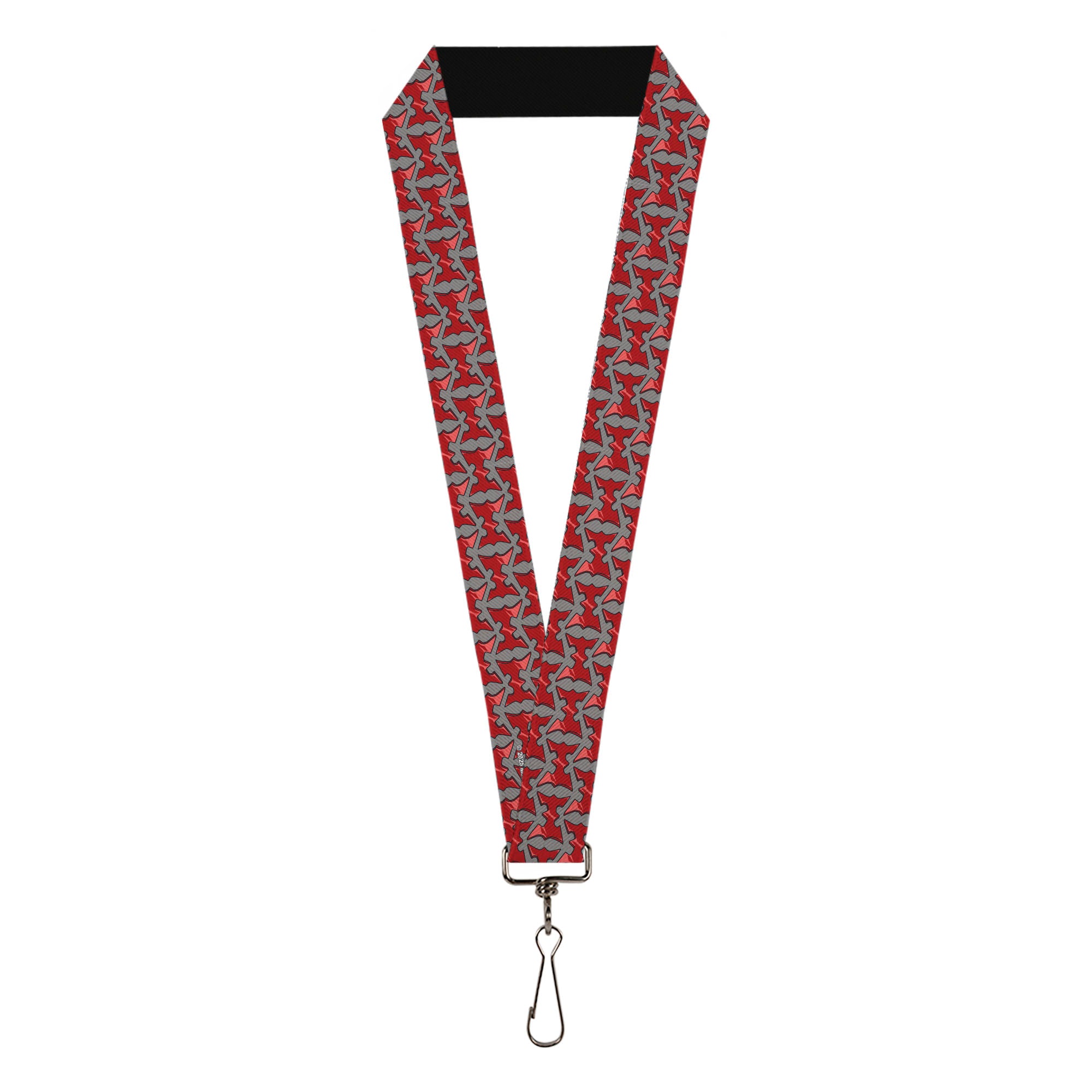 Lanyard - 1.0" - He-Man Battle Armor Chest Logo Gray/Reds Lanyards Masters of the Universe