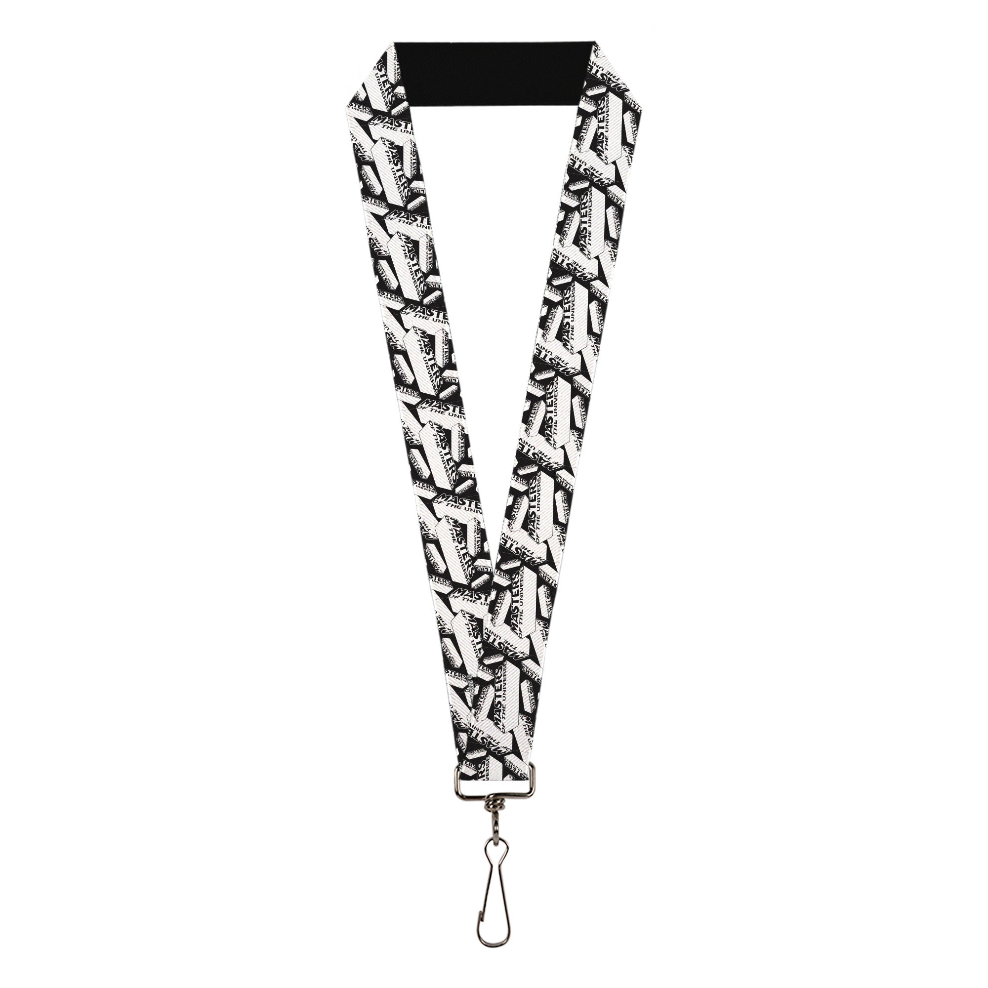 Lanyard - 1.0" - MASTERS OF THE UNIVERSE Brick Logo Stacked White/Black Lanyards Masters of the Universe