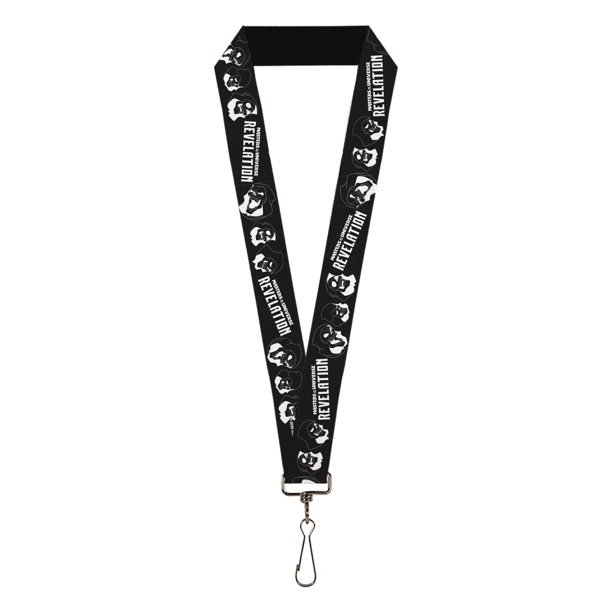 Lanyard - 1.0" - MASTERS OF THE UNIVERSE REVELATION Title Logo and Skeletor Expressions Black/White Lanyards Masters of the Universe