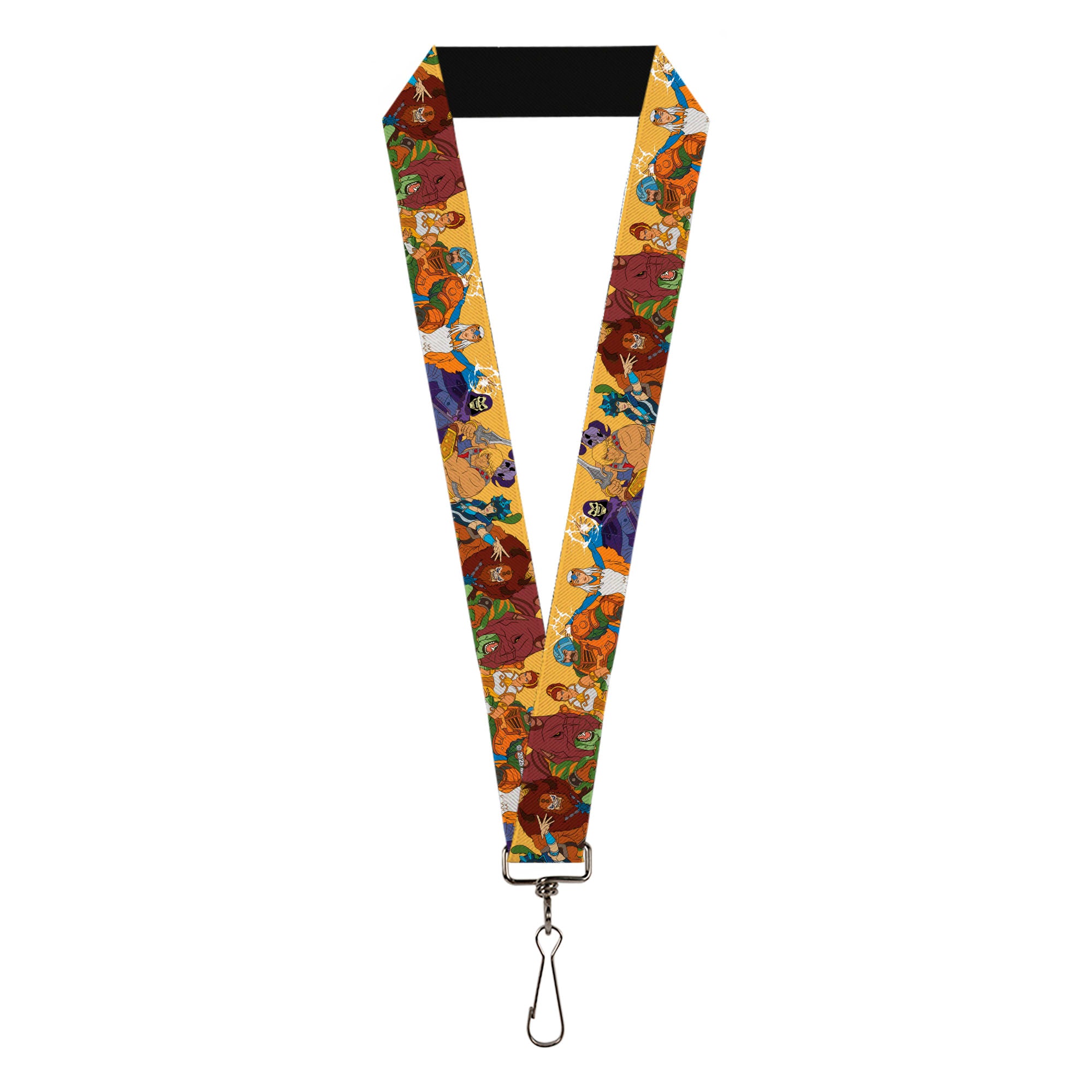 Lanyard - 1.0" - MOTU Revelation Eight Character Group Pose Yellow Lanyards Masters of the Universe