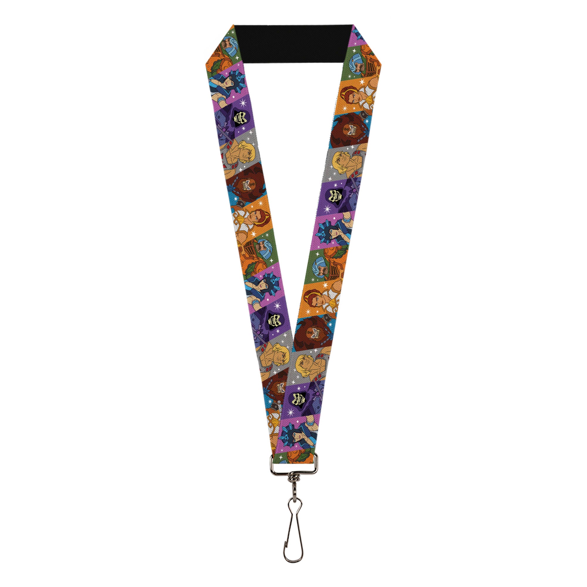 Lanyard - 1.0" - Masters of the Universe Character Block Stripe Poses Multi Color Lanyards Masters of the Universe
