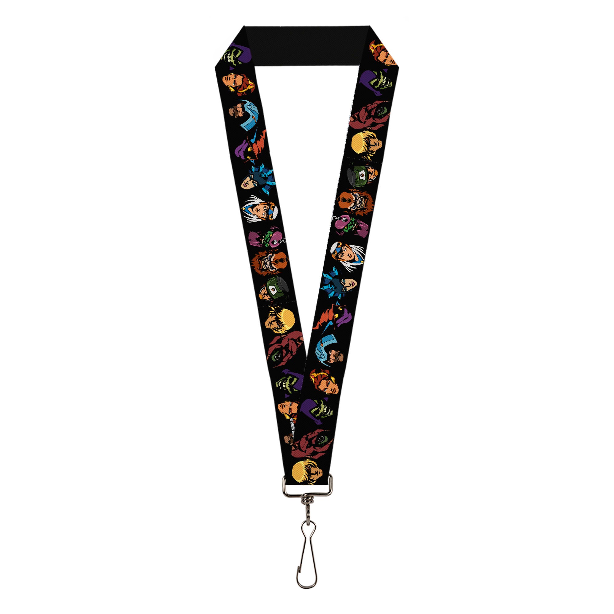 Lanyard - 1.0" - Masters of the Universe Eleven Character Faces Black Lanyards Masters of the Universe