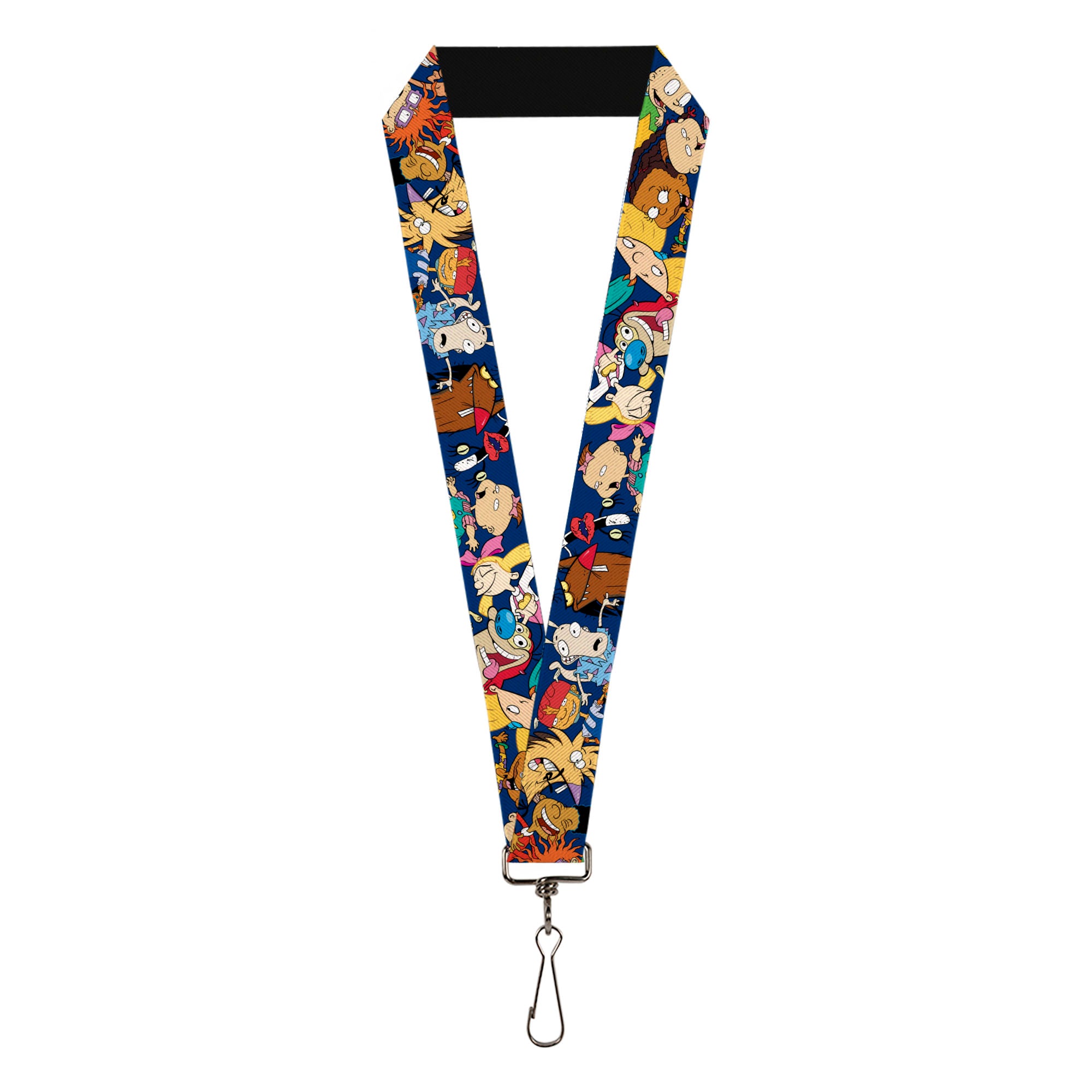 Lanyard - 1.0" - Nick 90's Rewind 16-Character Poses Navy Blue Lanyards Nick 90s