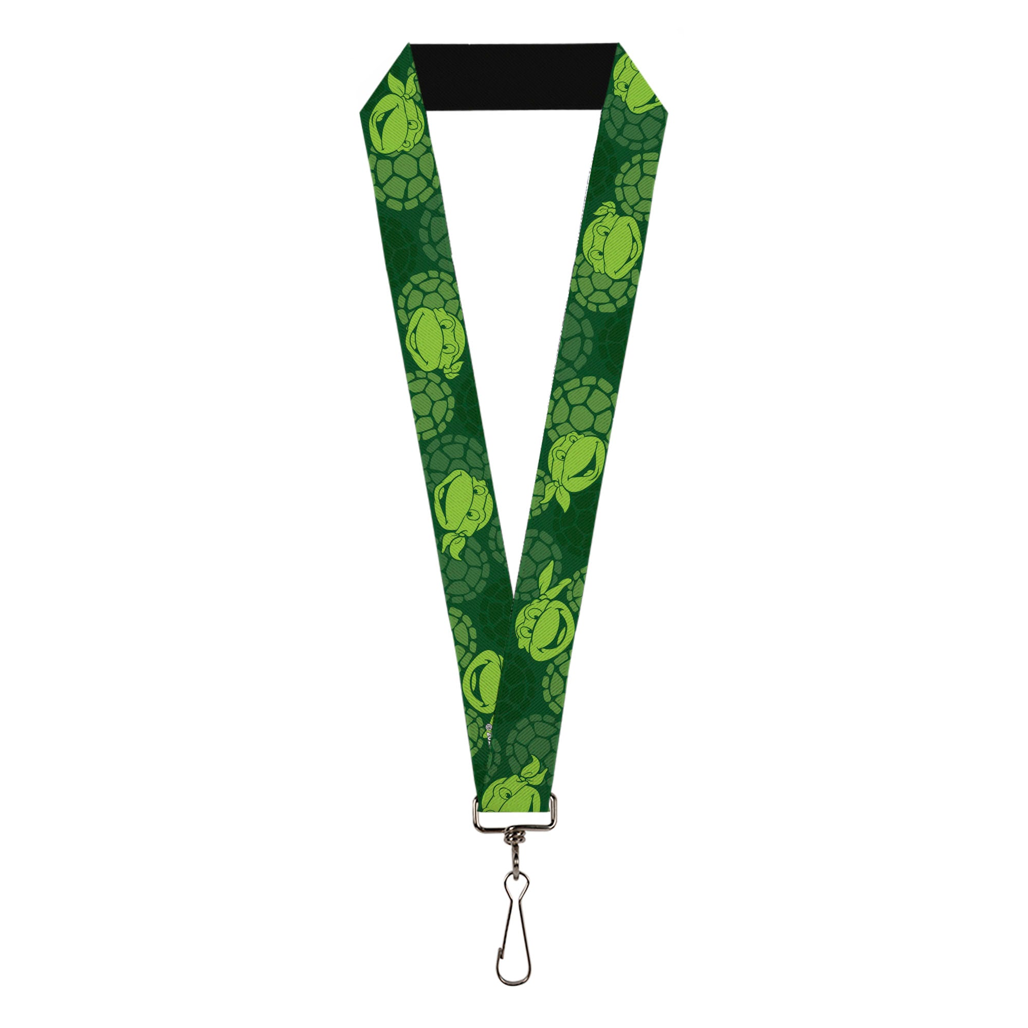 Lanyard - 1.0" - Classic TMNT Turtle Faces2 Greens Lanyards Teenage Mutant Ninja Turtles