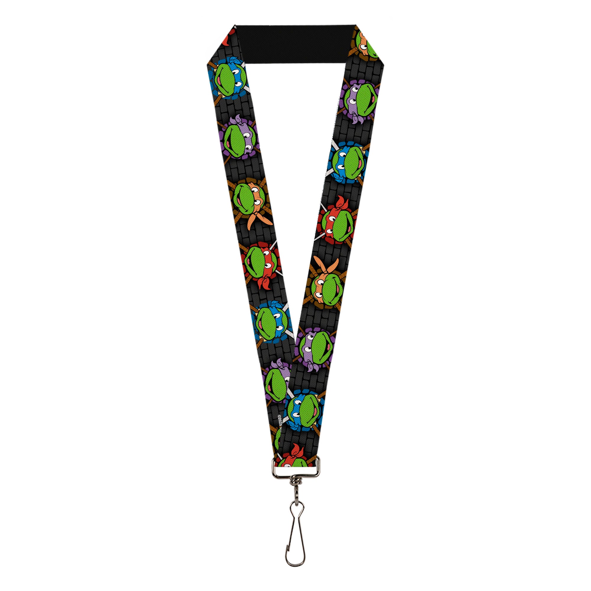 Lanyard - 1.0" - Classic TMNT Expessions Battle Gear Gray Multi Color Lanyards Teenage Mutant Ninja Turtles
