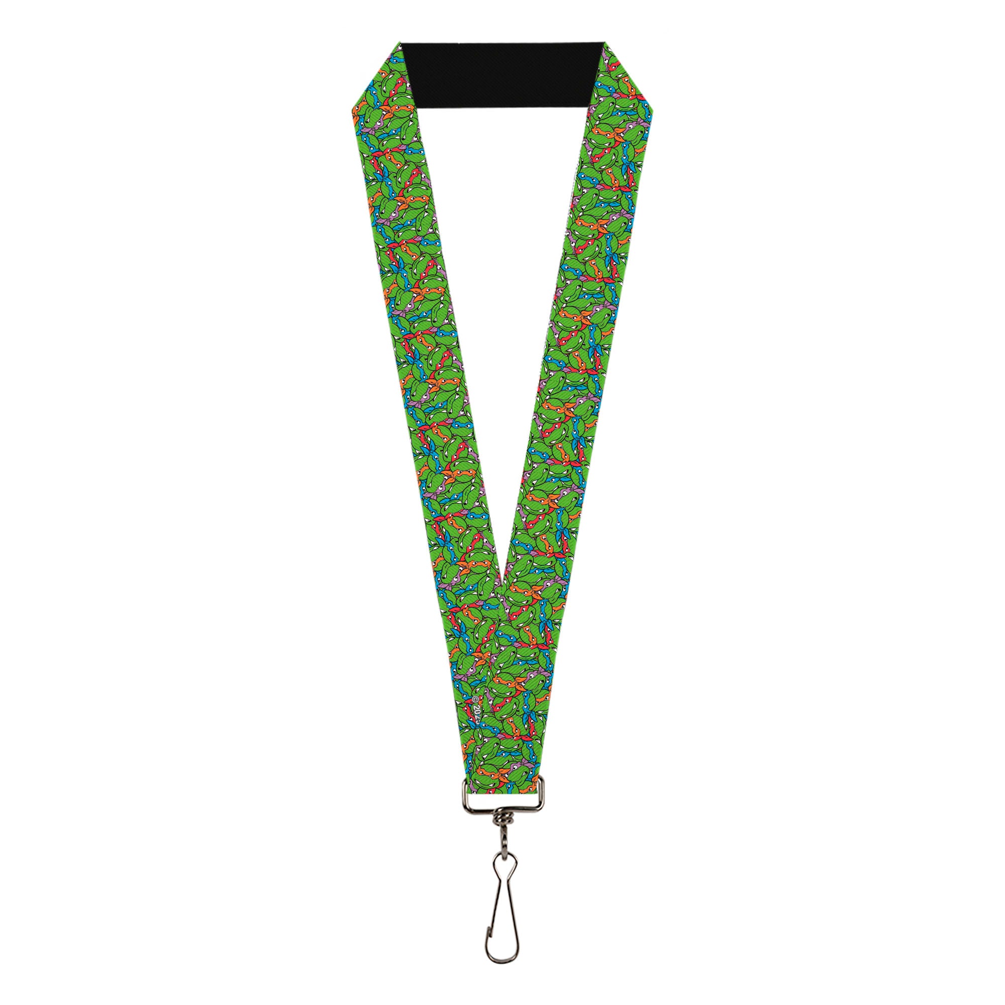 Lanyard - 1.0" - Teenage Mutant Ninja Turtles Faces Stacked Green/Multi Color Lanyards Teenage Mutant Ninja Turtles