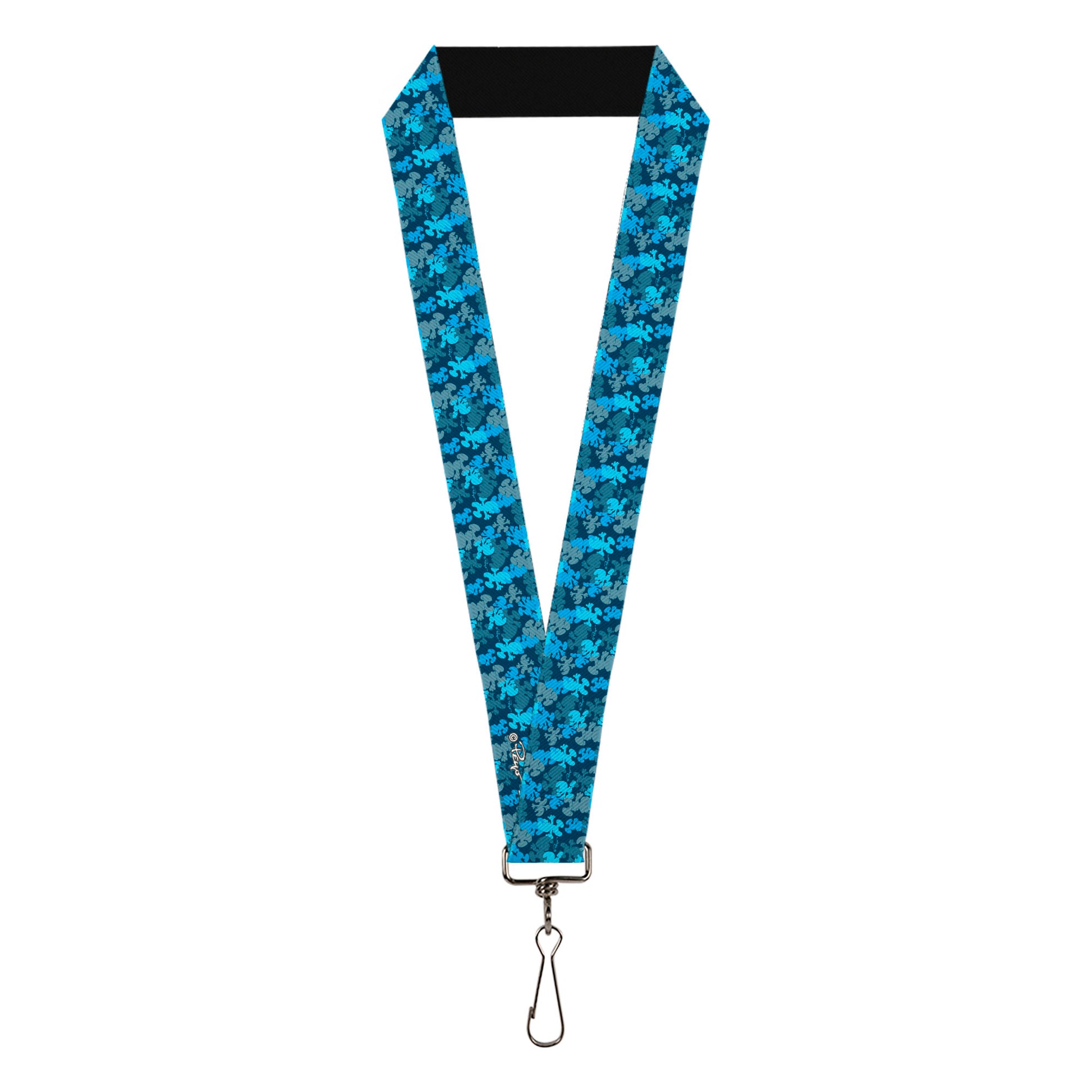 Lanyard - 1.0" - The Smurfs Silhouette Poses Stacked Blues Lanyards The Smurfs
