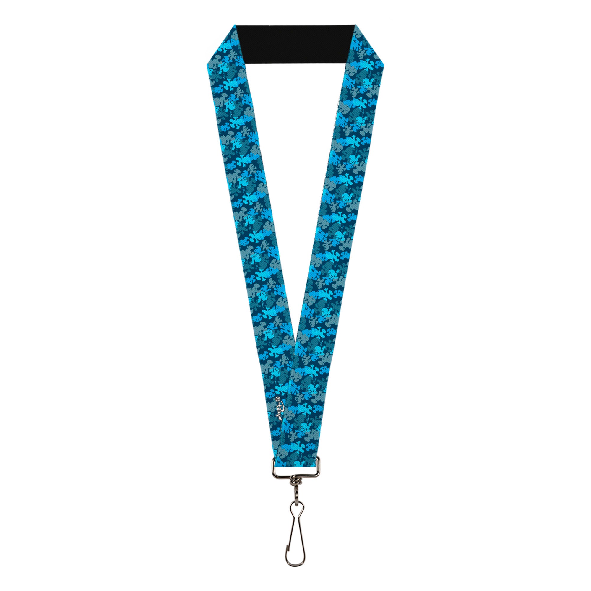 Lanyard - 1.0" - The Smurfs Silhouette Poses Stacked Blues Lanyards The Smurfs