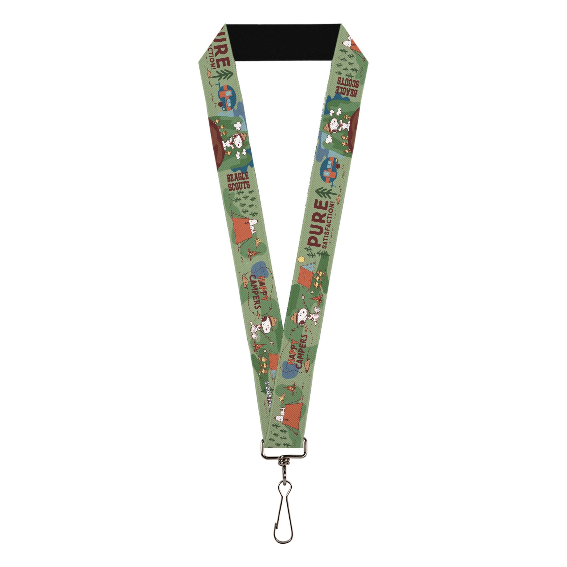 Lanyard - 1.0" - Peanuts HAPPY CAMPER BEAGLE SCOUTS Scenes Lanyards Peanuts