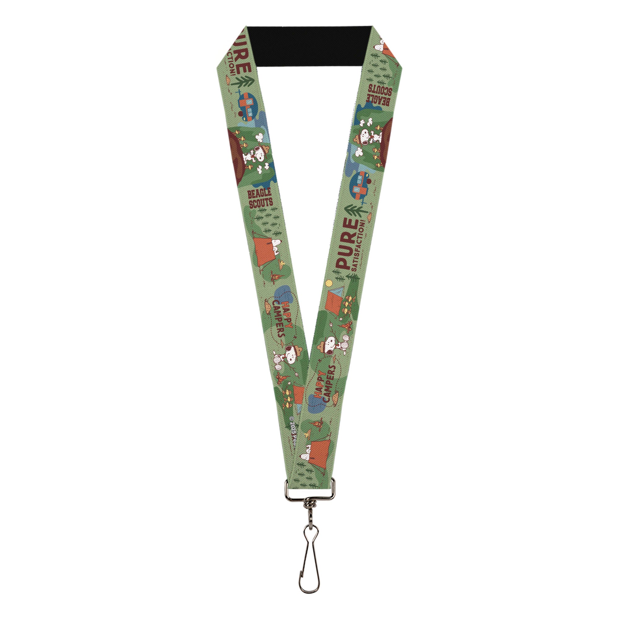 Lanyard - 1.0" - Peanuts HAPPY CAMPER BEAGLE SCOUTS Scenes Lanyards Peanuts