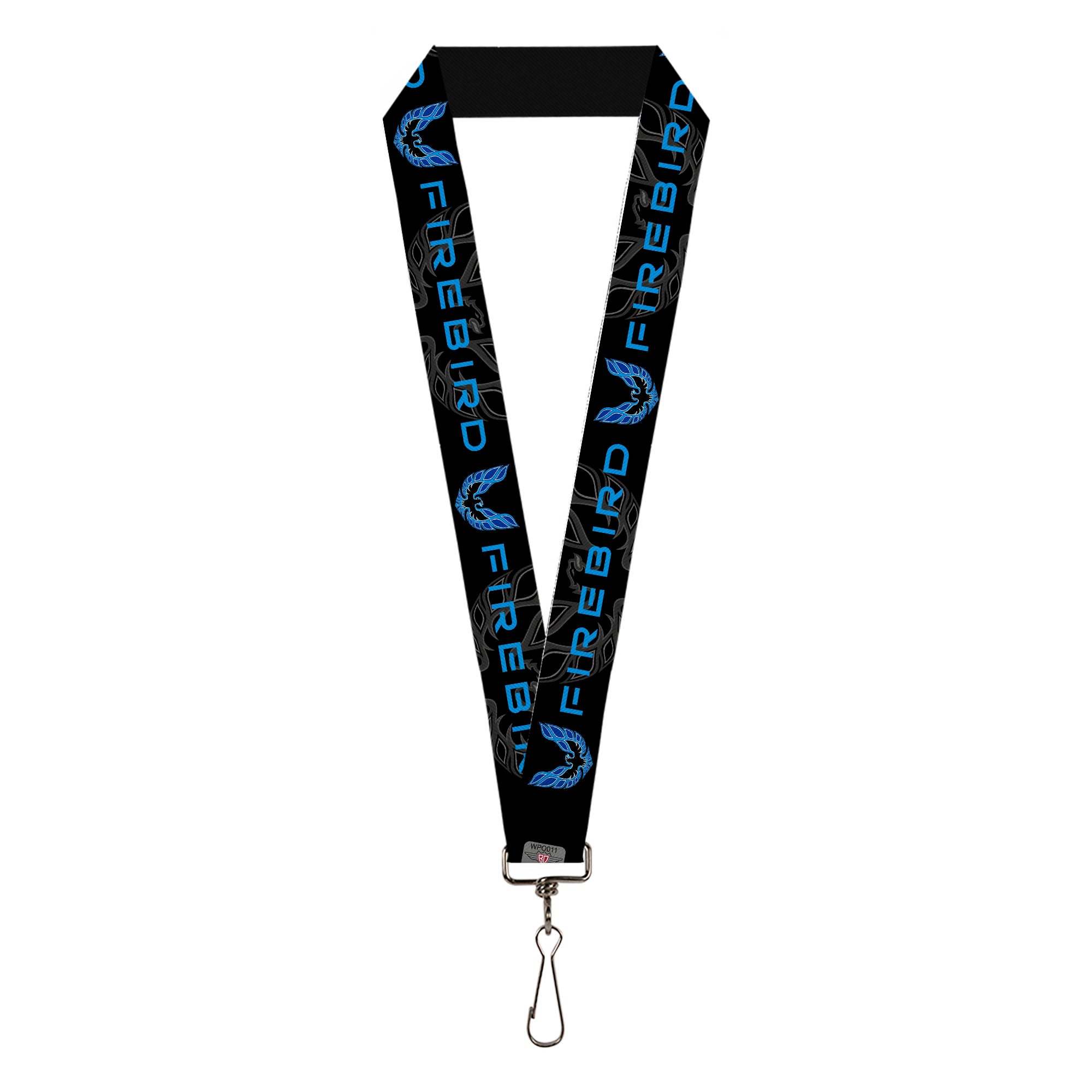 Lanyard - 1.0" - Pontiac FIREBIRD Logo Black Grays Blues Lanyards GM General Motors