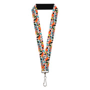 Lanyard - 1.0" - The Powerpuff Girls Expressions Stacked Lanyards Powerpuff Girls