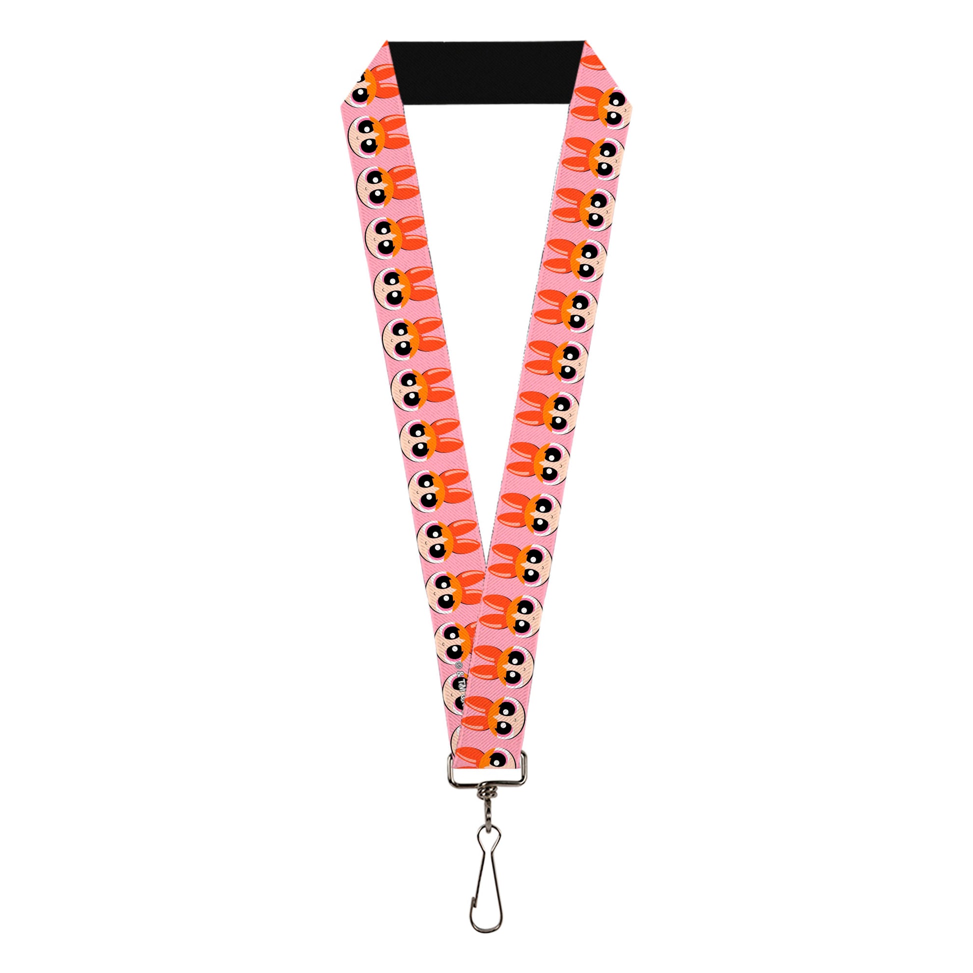 Lanyard - 1.0" - The Powerpuff Girls Blossom Face Close-Up Pink Lanyards Powerpuff Girls