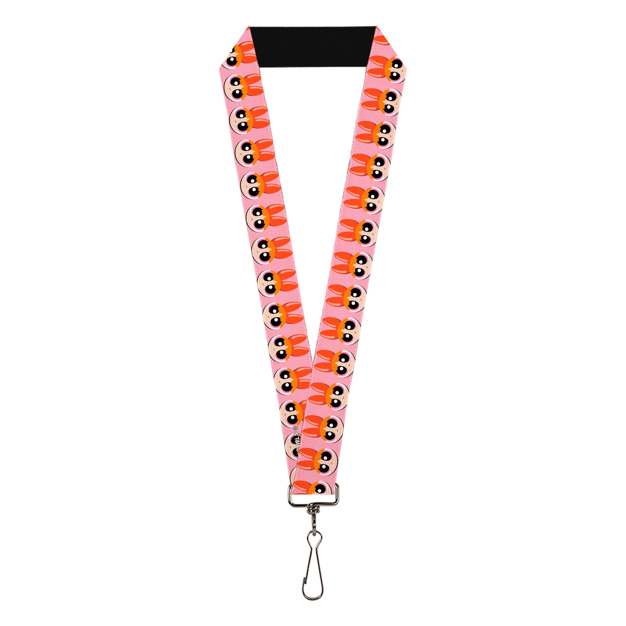 Lanyard - 1.0" - The Powerpuff Girls Blossom Face Close-Up Pink Lanyards Powerpuff Girls
